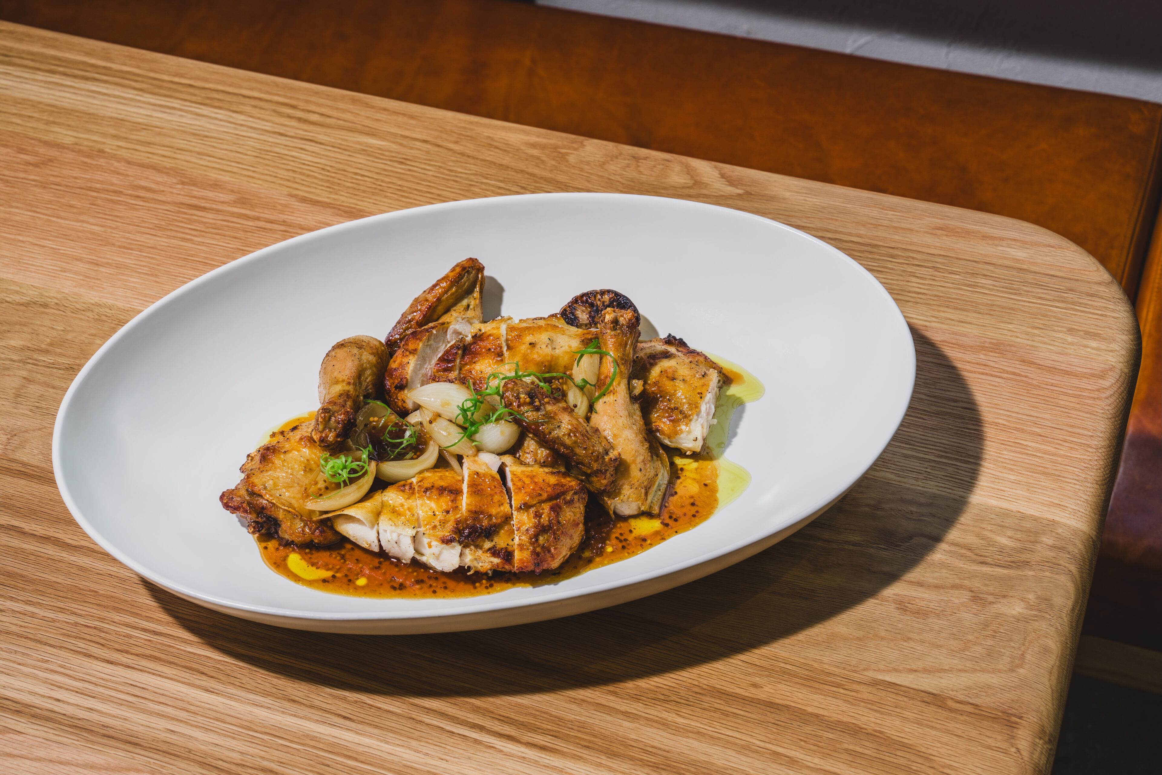 The big plate on So. Fox's opening menu is a whole chicken, meant to be shared among four people. (Dave Crawford/Courtesy of So. Fox)