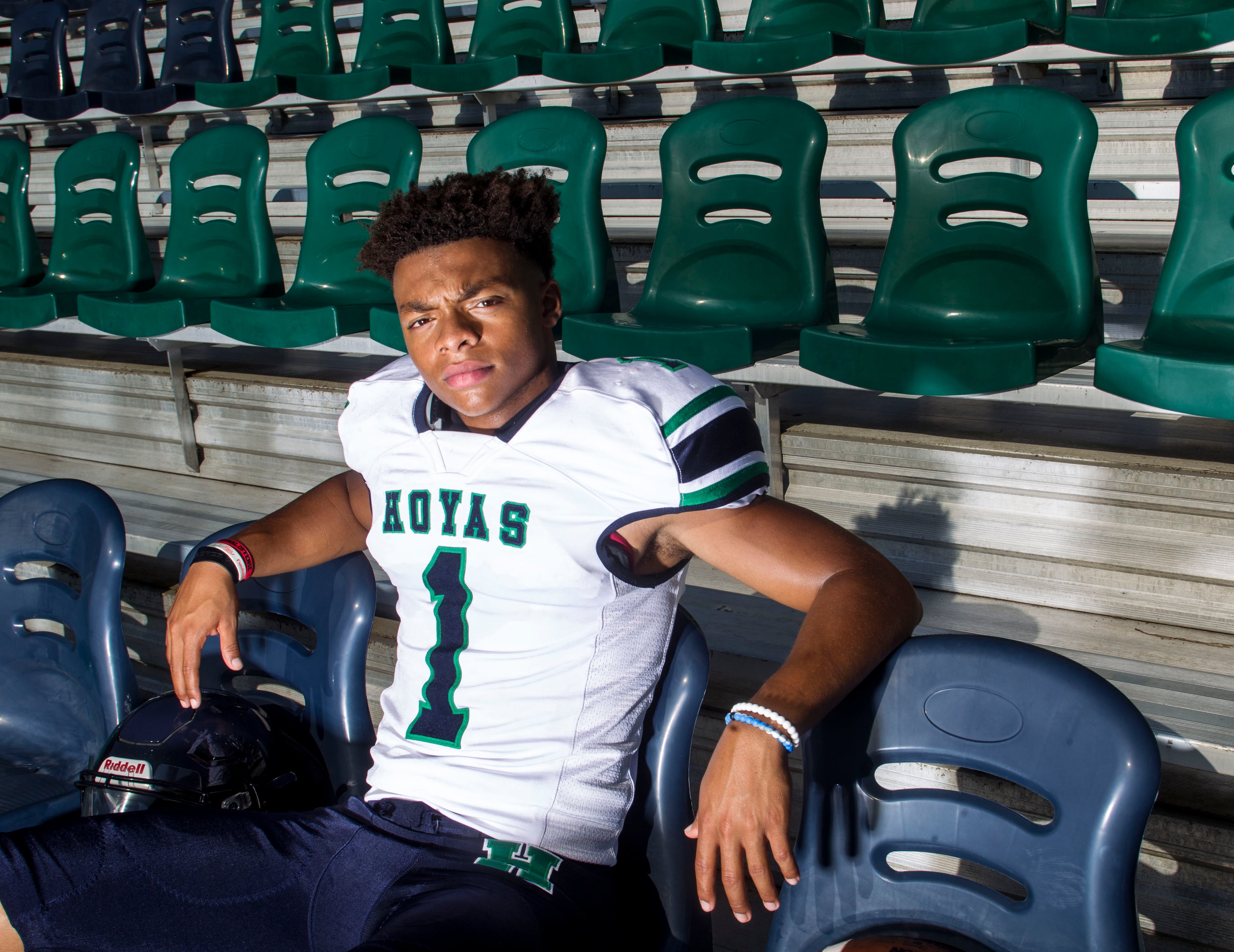 Justin Fields. QB. Harrison High School. Chad Rhym/ Chad.Rhym@ajc.com