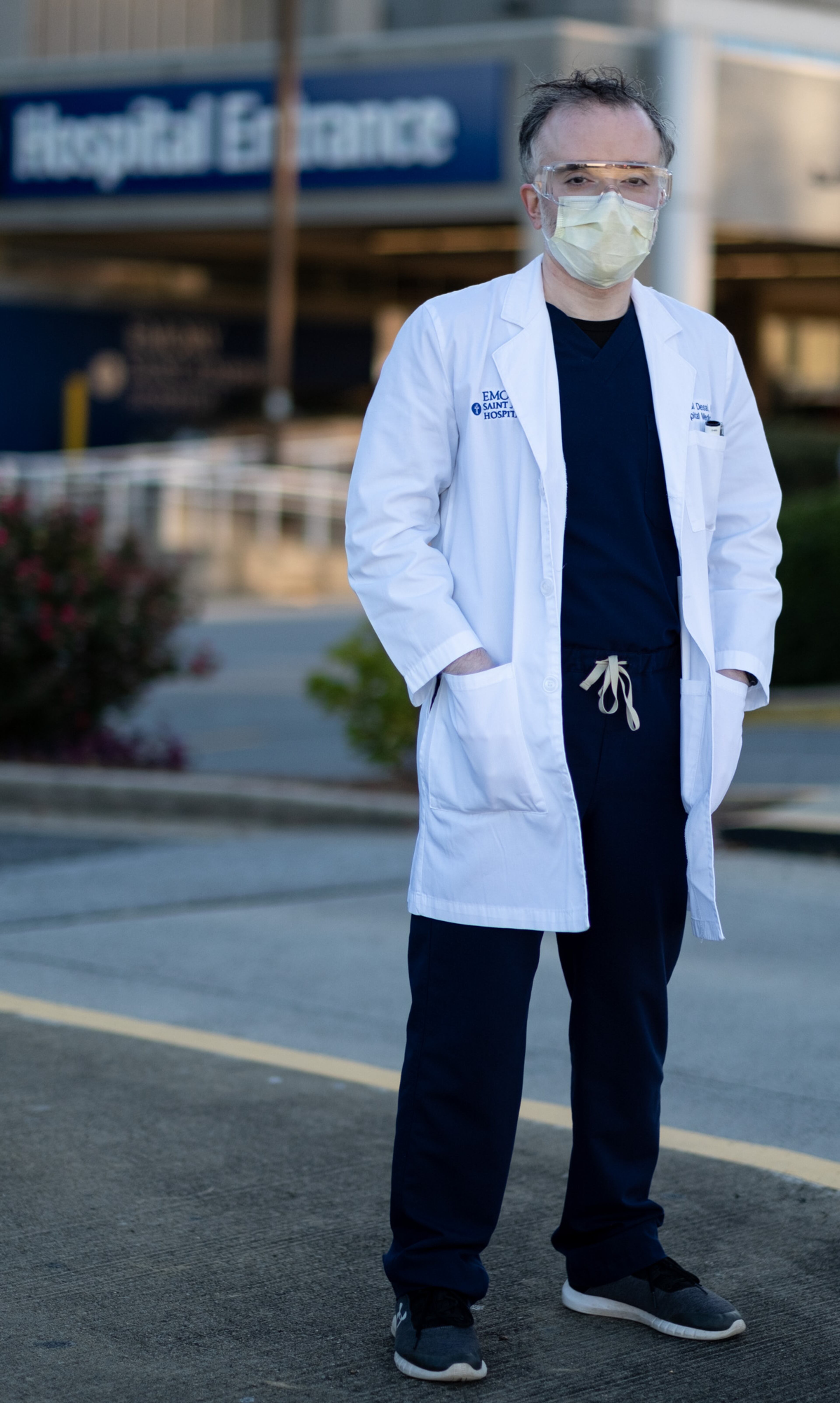 201116-Atlanta-Dr. Dhaval Desai, photographed Nov. 16, 2020, is the director of hospital medicine at Emory St. Joseph’s Hospital. Ben Gray for The Atlanta Journal-Constitution