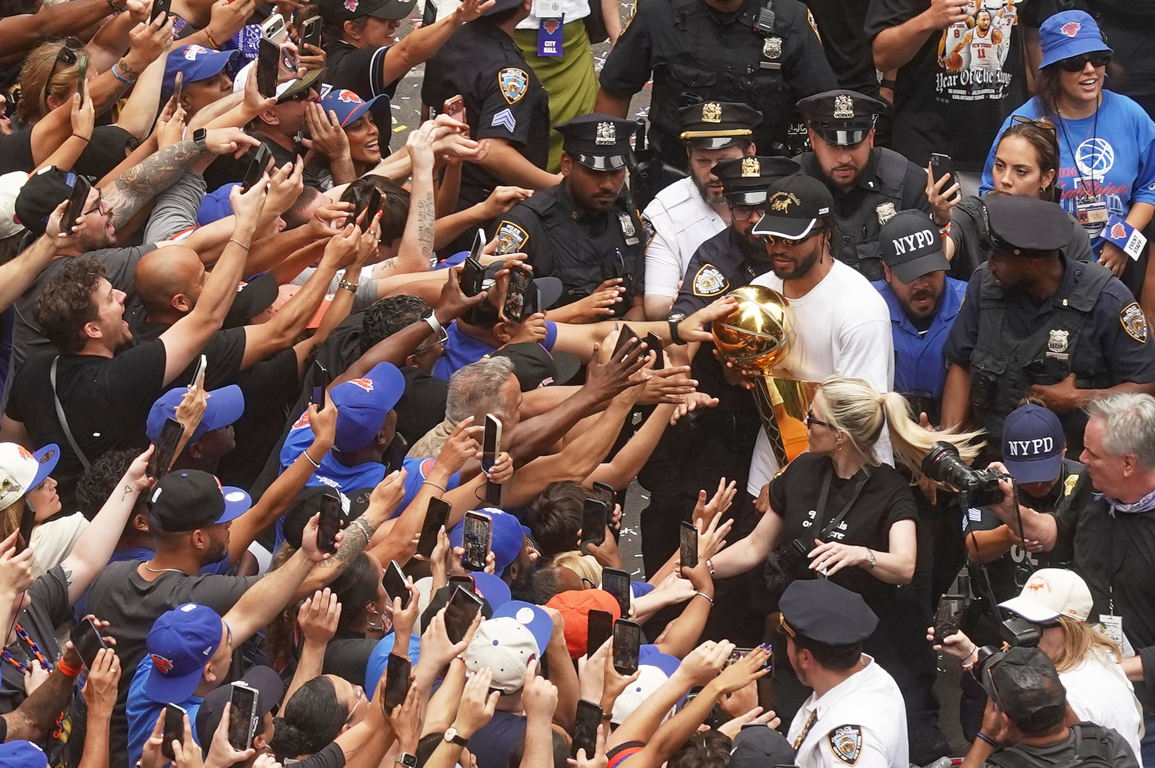 APTOPIX Knicks Championship Parade Basketball