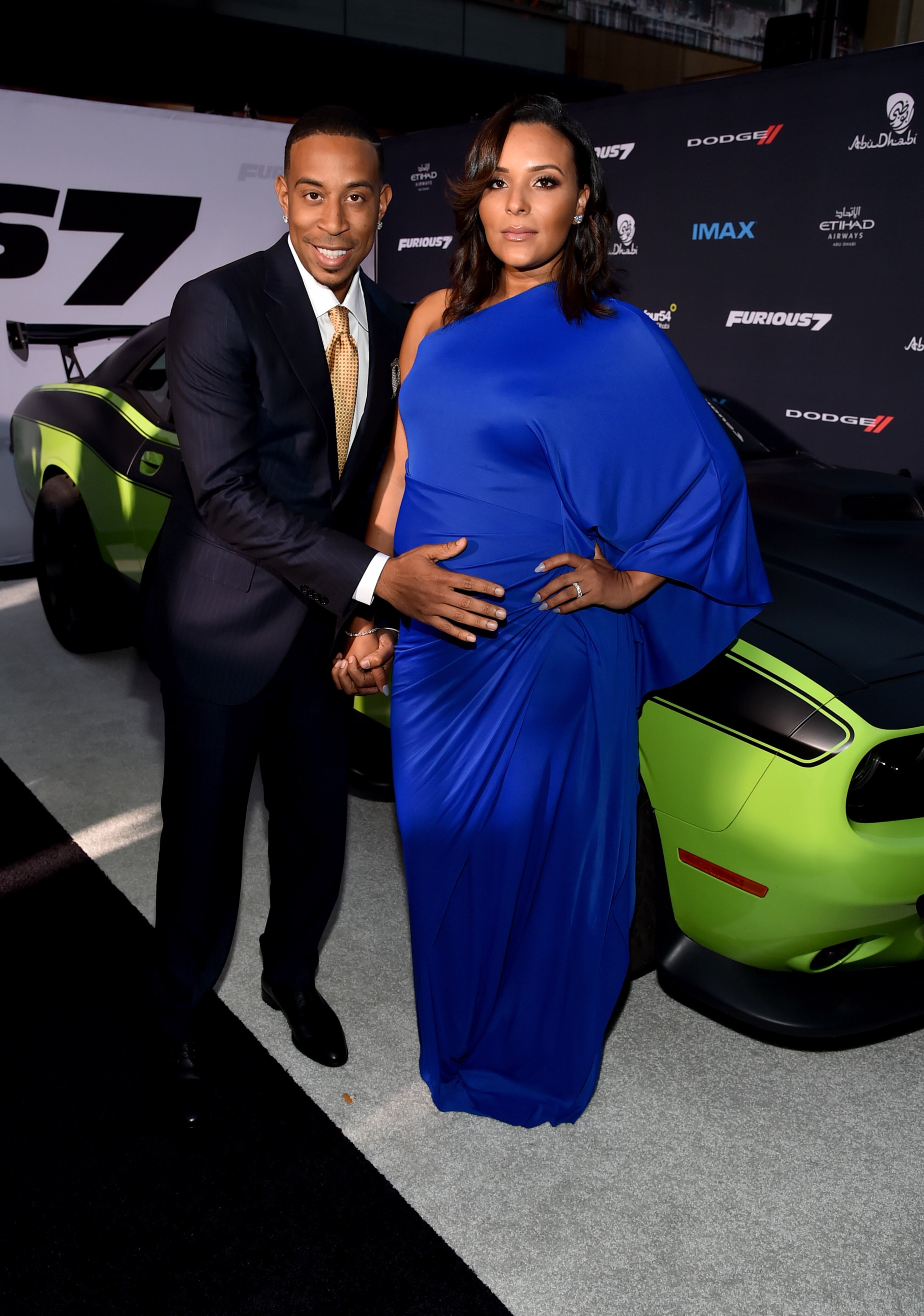 HOLLYWOOD, CA - APRIL 01: Actor/recording artist Ludacris (L) and Eudoxie Agnan attend Universal Pictures' "Furious 7" premiere at TCL Chinese Theatre on April 1, 2015 in Hollywood, California. (Photo by Alberto E. Rodriguez/Getty Images)