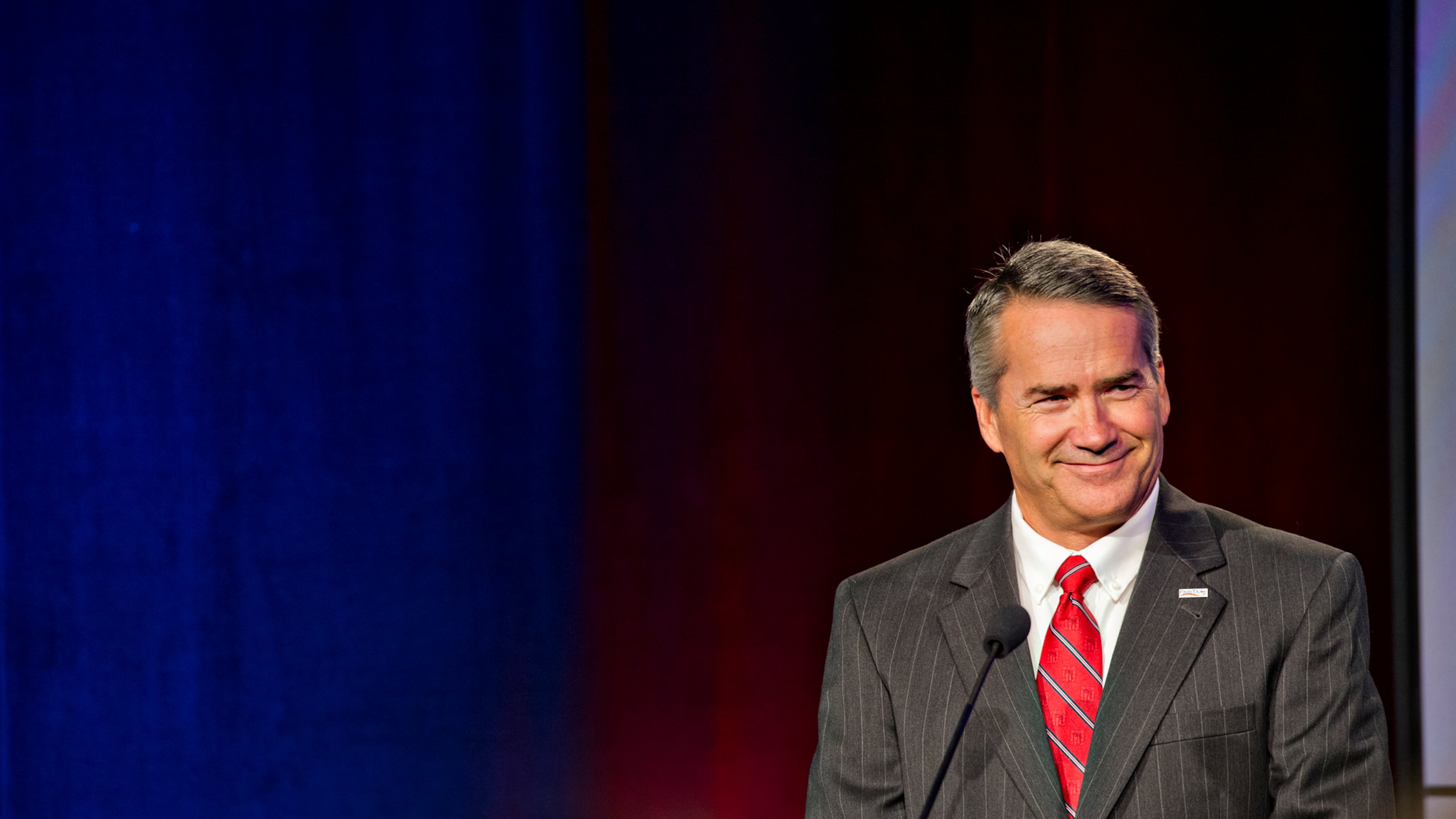 Then-congressional candidate Jody Hice answers questions from panelists during the Atlanta Press Club's Loudermilk-Young Debate Series at the Georgia Public Broadcasting studios in Atlanta on Sunday, July, 13, 2014. JONATHAN PHILLIPS / SPECIAL Rep. Jody Hice, R-Monroe, during a campaign debate last year. (AJC special/Jonathan Phillips)