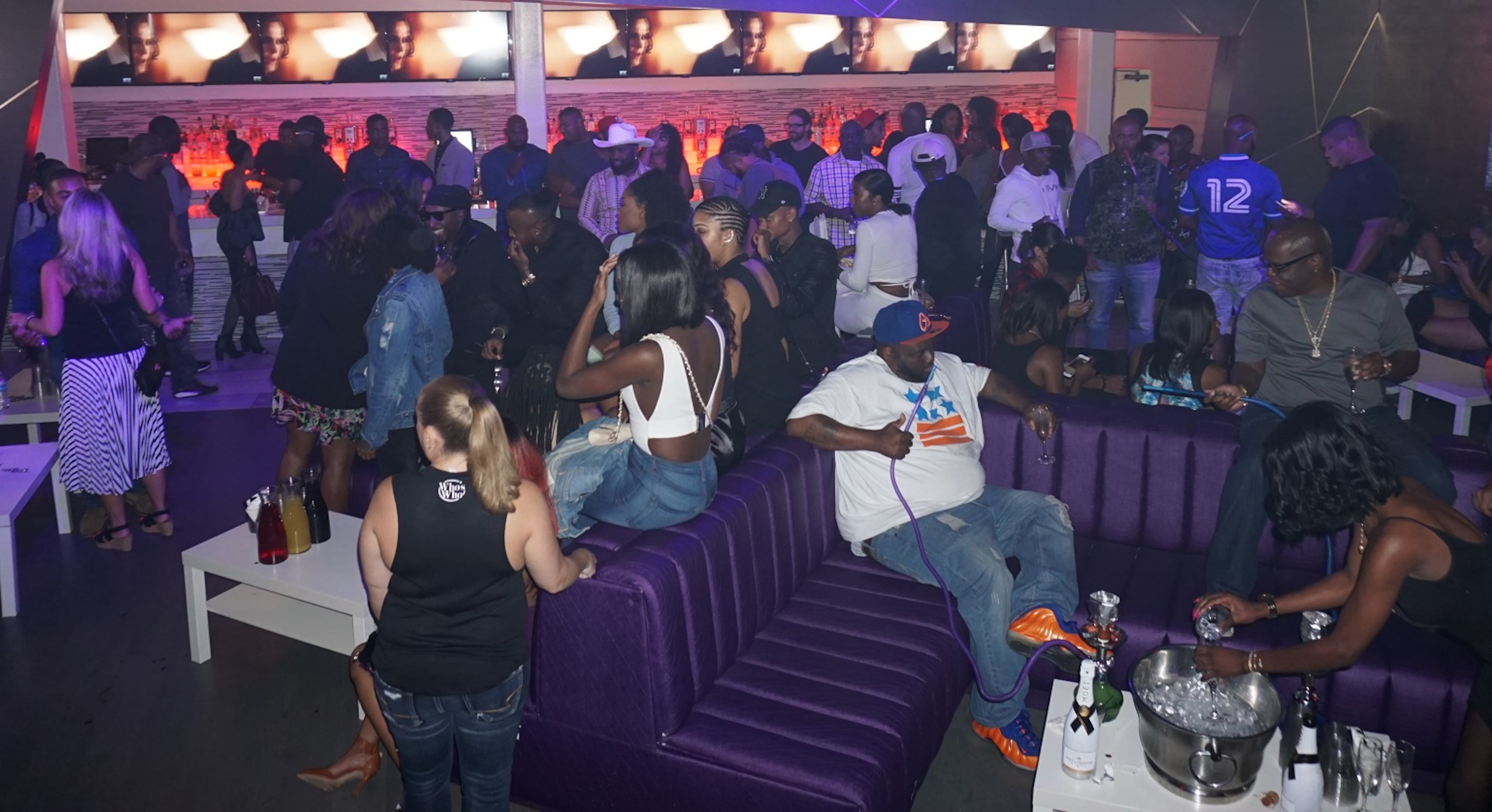 Midtown's all new bar and lounge Alibi was the center of Atlanta's vibrant nightlife Tuesday night during its Crazy/Sexy/Cool: R&B Tuesday and Rooftop Party on Tuesday, May 23, 2017. The evening was hosted by PVLGD, Foe Diddy, Mr. Dorsey and Chrisstainless. Night owls of Atlanta came out to the party in their most dope attire that matched the fashion era of the 1990s. DJ's kept the theme going with old school throughout the night.