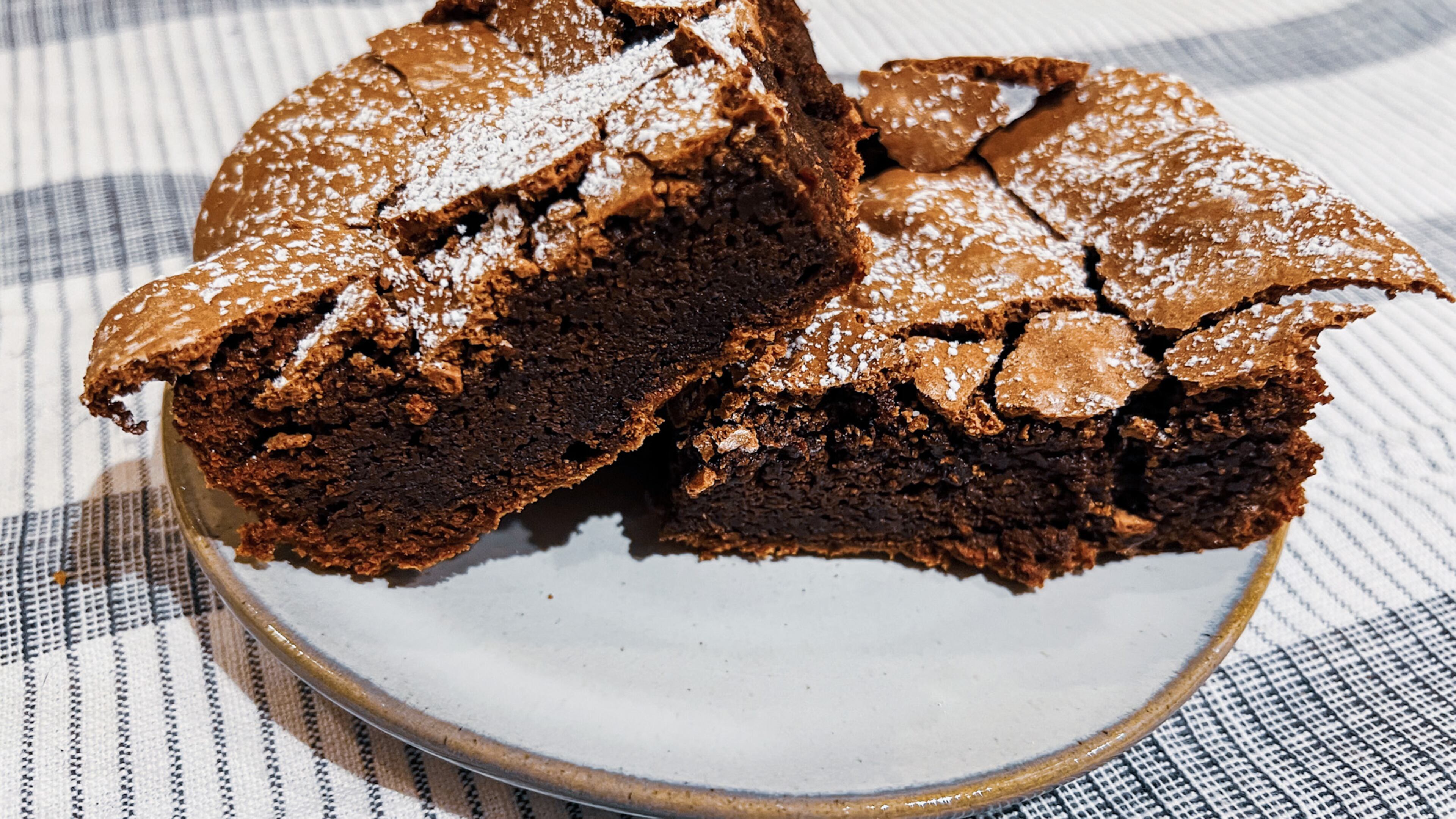 Half cakey, half fudgy, and a crunchy meringue top make for the perfect middle ground brownie. (Courtesy of Nicole Lewis)