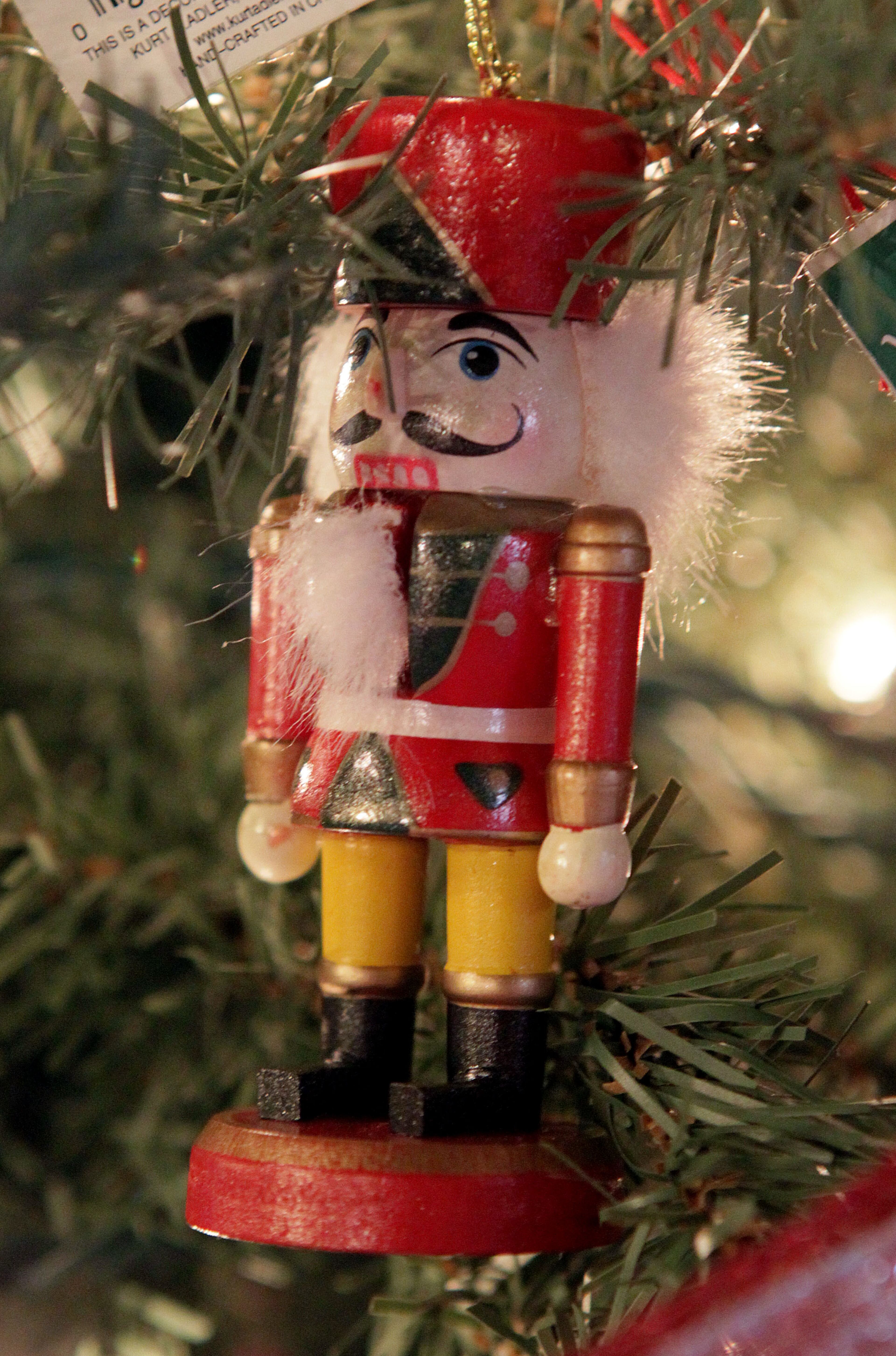 A nutcracker ornament hangs on a tree at Stone Mountain Christmas at Crossroads located at the base of Stone Mountain. (FILE)