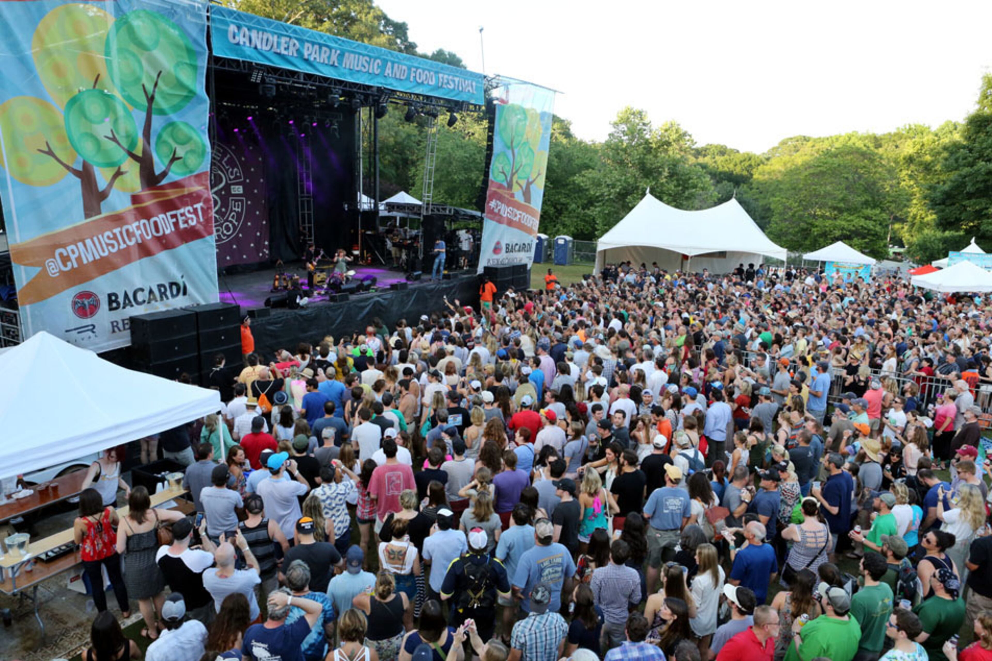 Shovels & Rope perform on stage. The Drive-By Truckers and Shovels & Rope headlined the second day of the Candler Park Music and Food Festival in Atlanta on Saturday, May 30, 2015 with a capacity crowd in excess of 15,000. Robb D. Cohen/RobbsPhotos.com