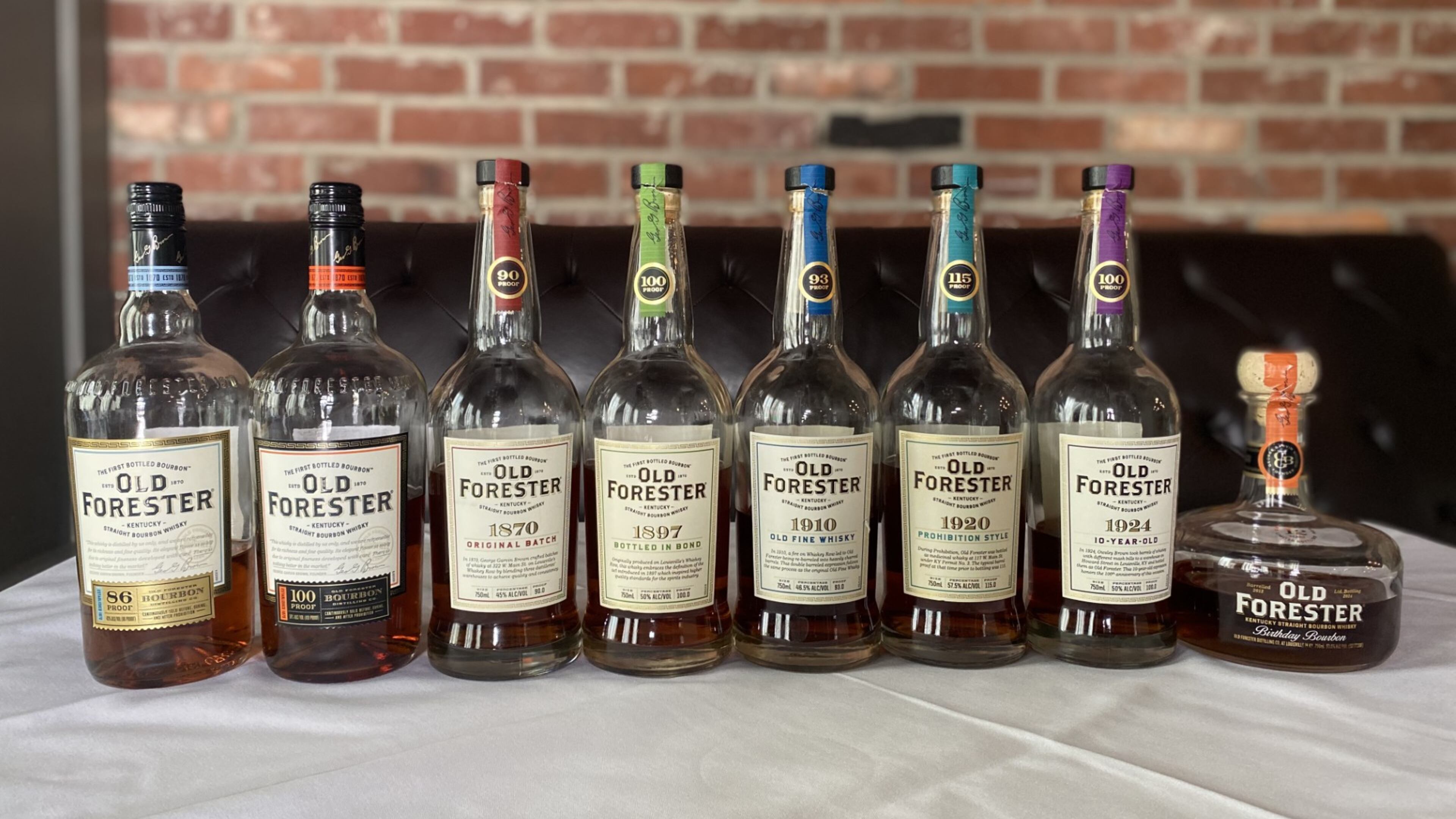 Old Forester has been making bourbon since 1870. Today, there are multiple expressions available. (Krista Slater for The Atlanta Journal-Constitution)