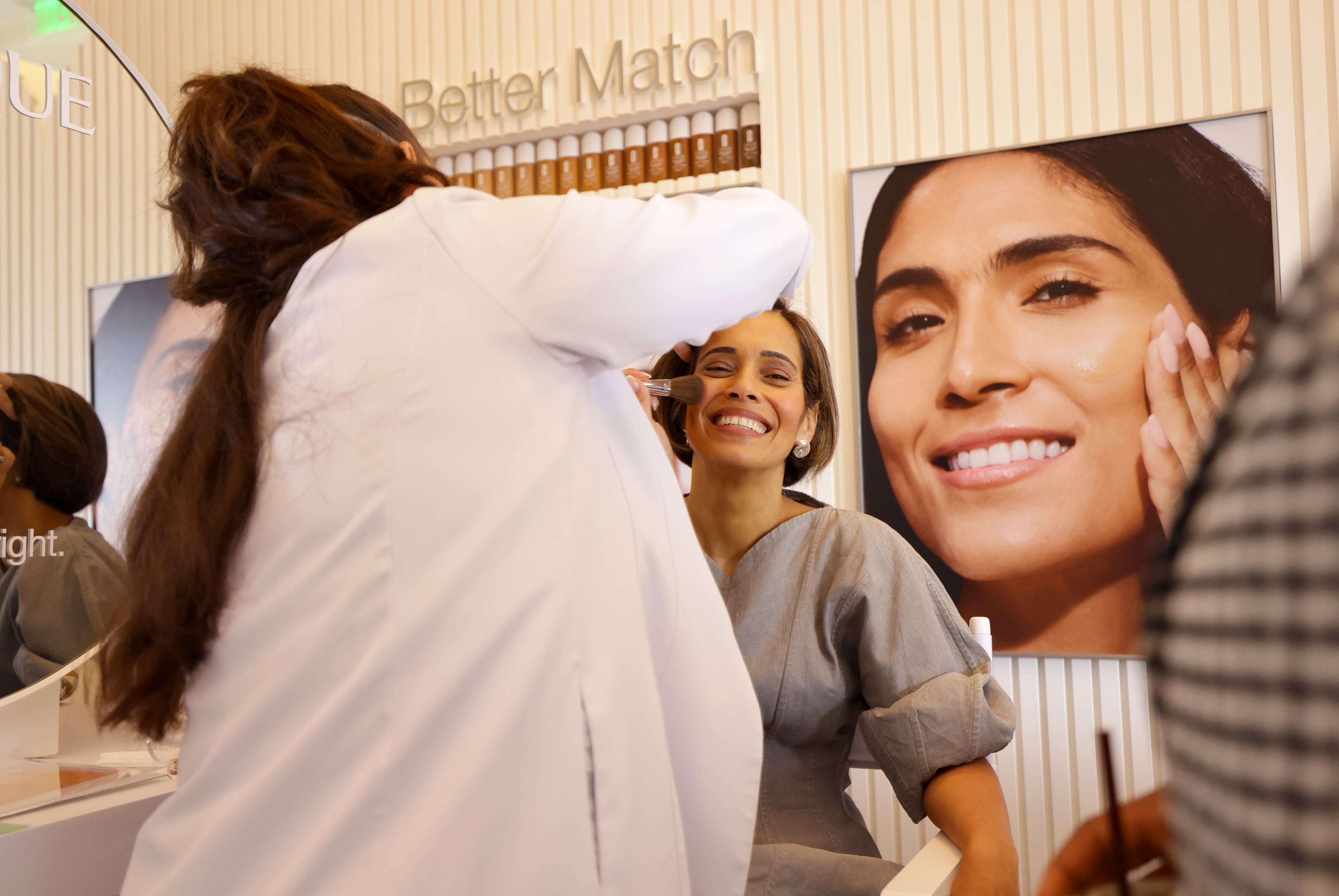 ATLANTA, GEORGIA - MAY 15: Daisy Auger-Dominguez at a Clinique display Marie Claire Power Play at The St. Regis Atlanta on May 15, 2025 in Atlanta, Georgia. (Photo by Carol Lee Rose/Getty Images for Marie Claire)