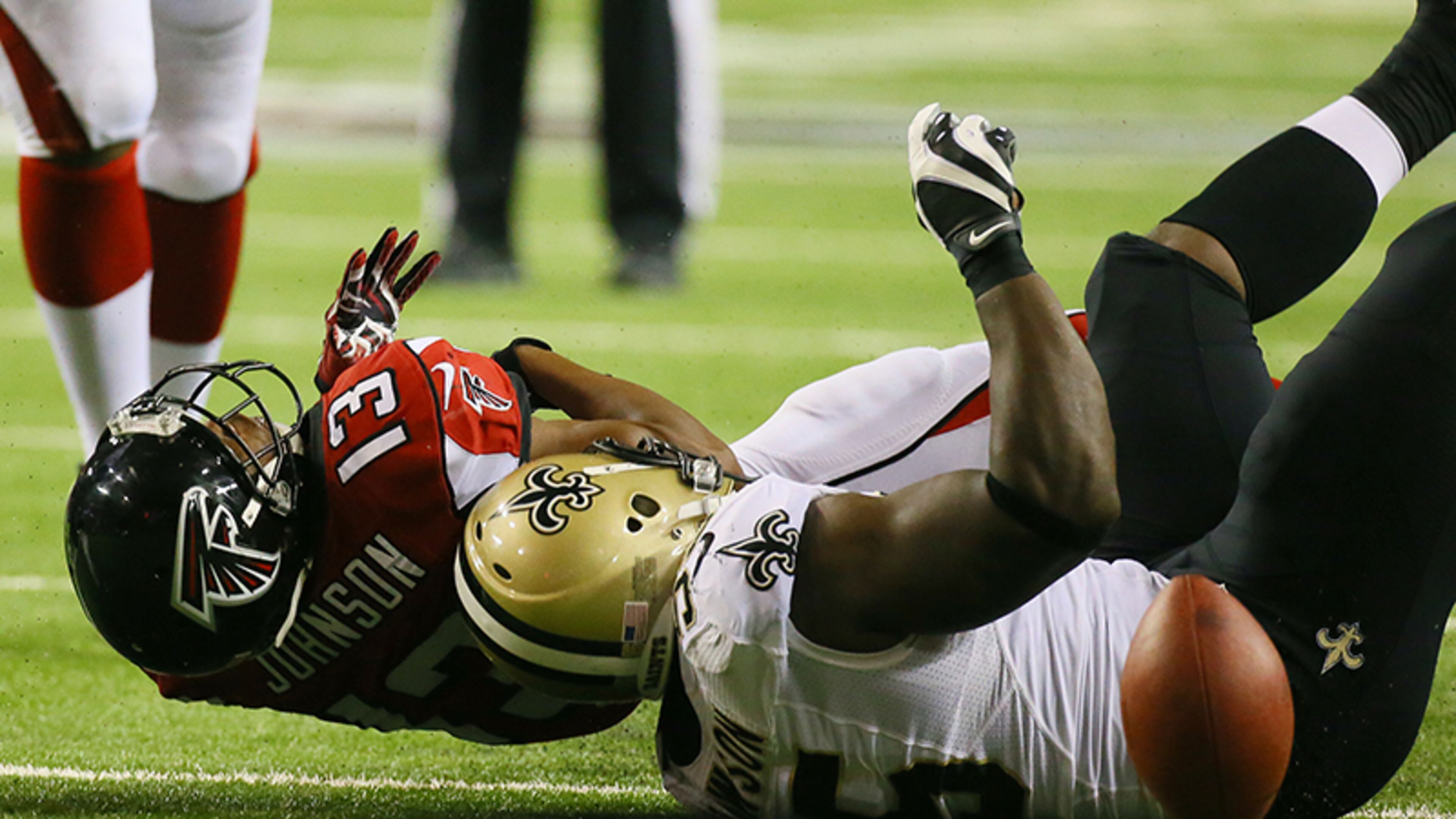 Falcons wide receiver Darius Johnson's fumble late in fourth quarter overshadowed his six catches for 67 yards.
