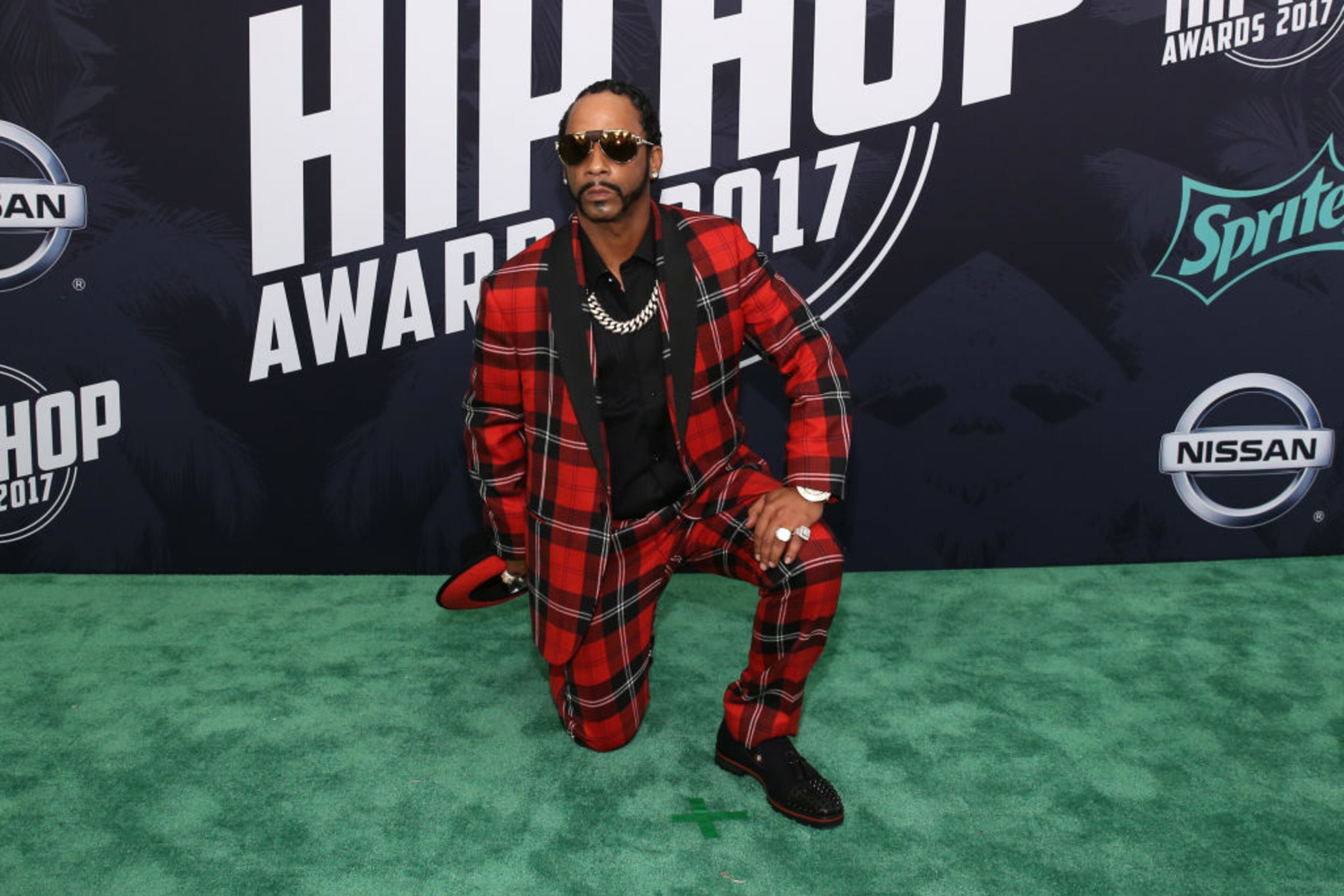 MIAMI BEACH, FL - OCTOBER 06: Comedian Katt Williams attends the BET Hip Hop Awards 2017 at The Fillmore Miami Beach at the Jackie Gleason Theater on October 6, 2017 in Miami Beach, Florida. (Photo by Bennett Raglin/Getty Images for BET )
