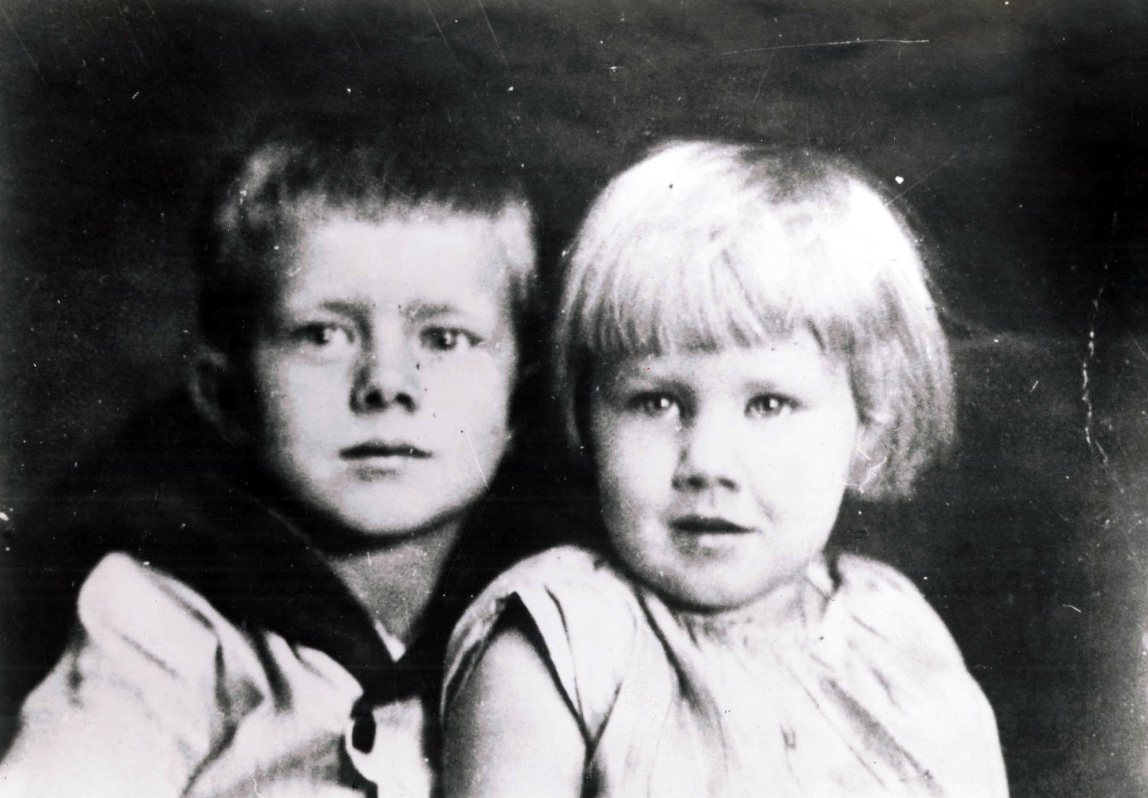 Jimmy Carter and his sister Gloria Carter.
