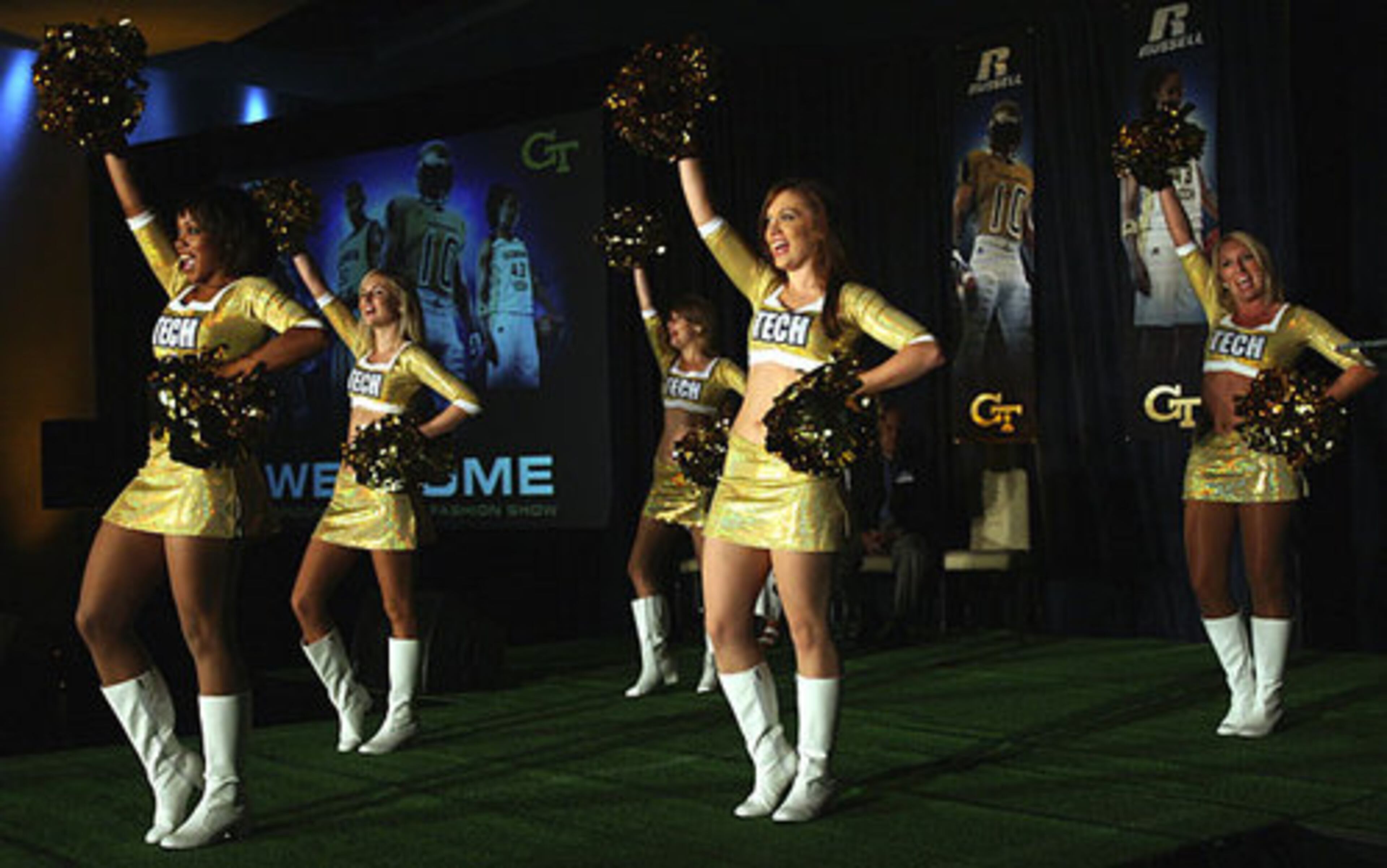 Georgia Tech cheerleaders.