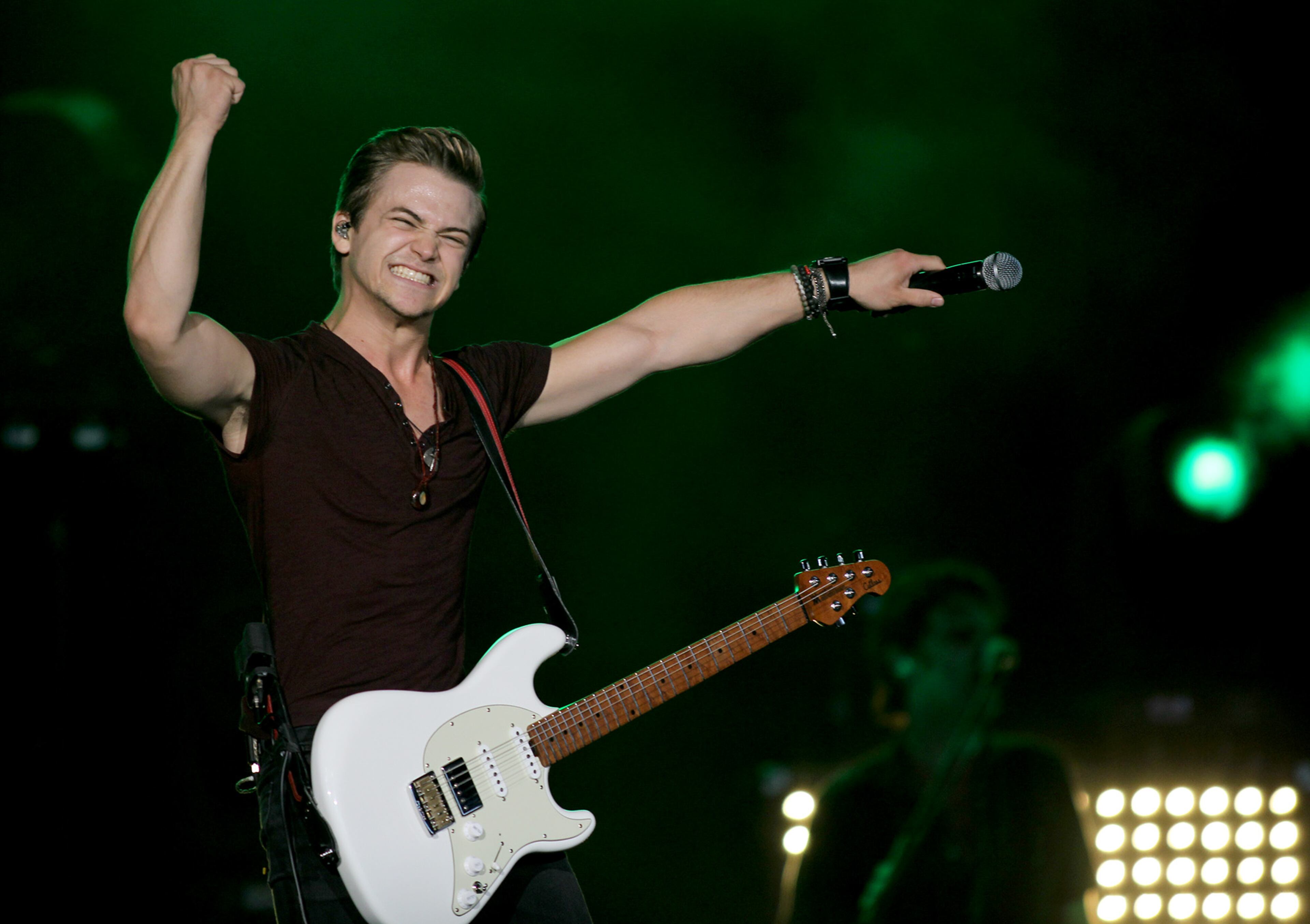 ATLANTA -- Hunter Hayes opened for Lady Antebellum at Aaron's Amphitheater at Lakewood, Saturday, July 18, 2015. He has been nominated for four Grammy Awards including Best New Artist and won the Country Music Association Award for New Artist of the Year in 2012, along with three BMI Awards. (Akili-Casundria Ramsess/Special to the AJC)