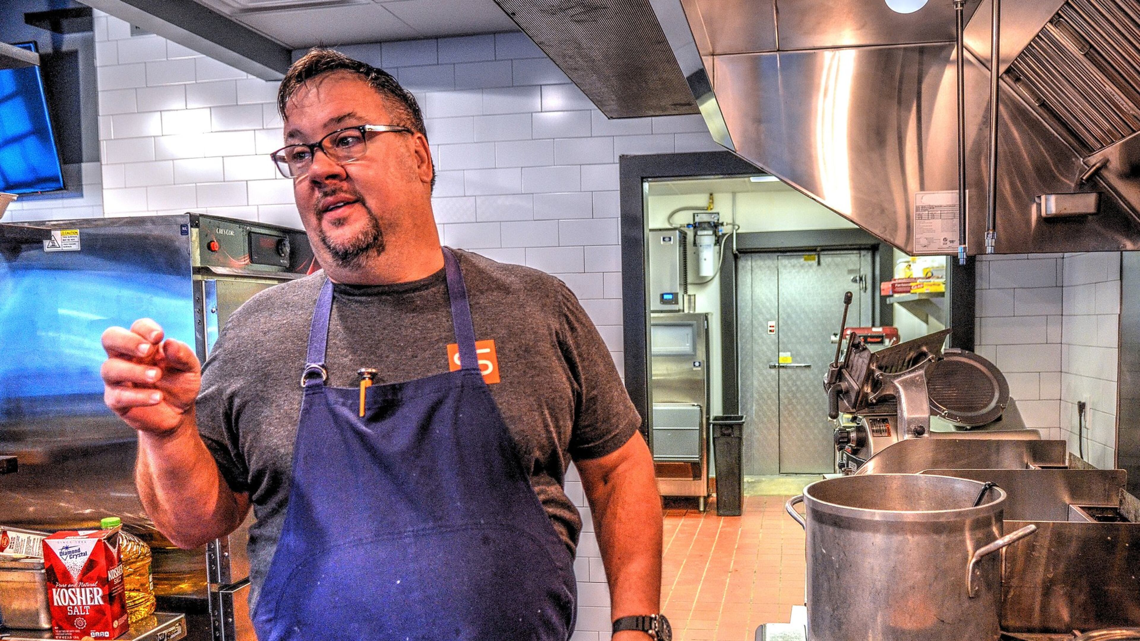 Chef Scott Serpas’ menu at Dixie Q is mostly standards — brisket, pulled pork, house-made sausage — with just a few touches to hint that an upscale-dining chef is involved. (Chris Hunt/special)