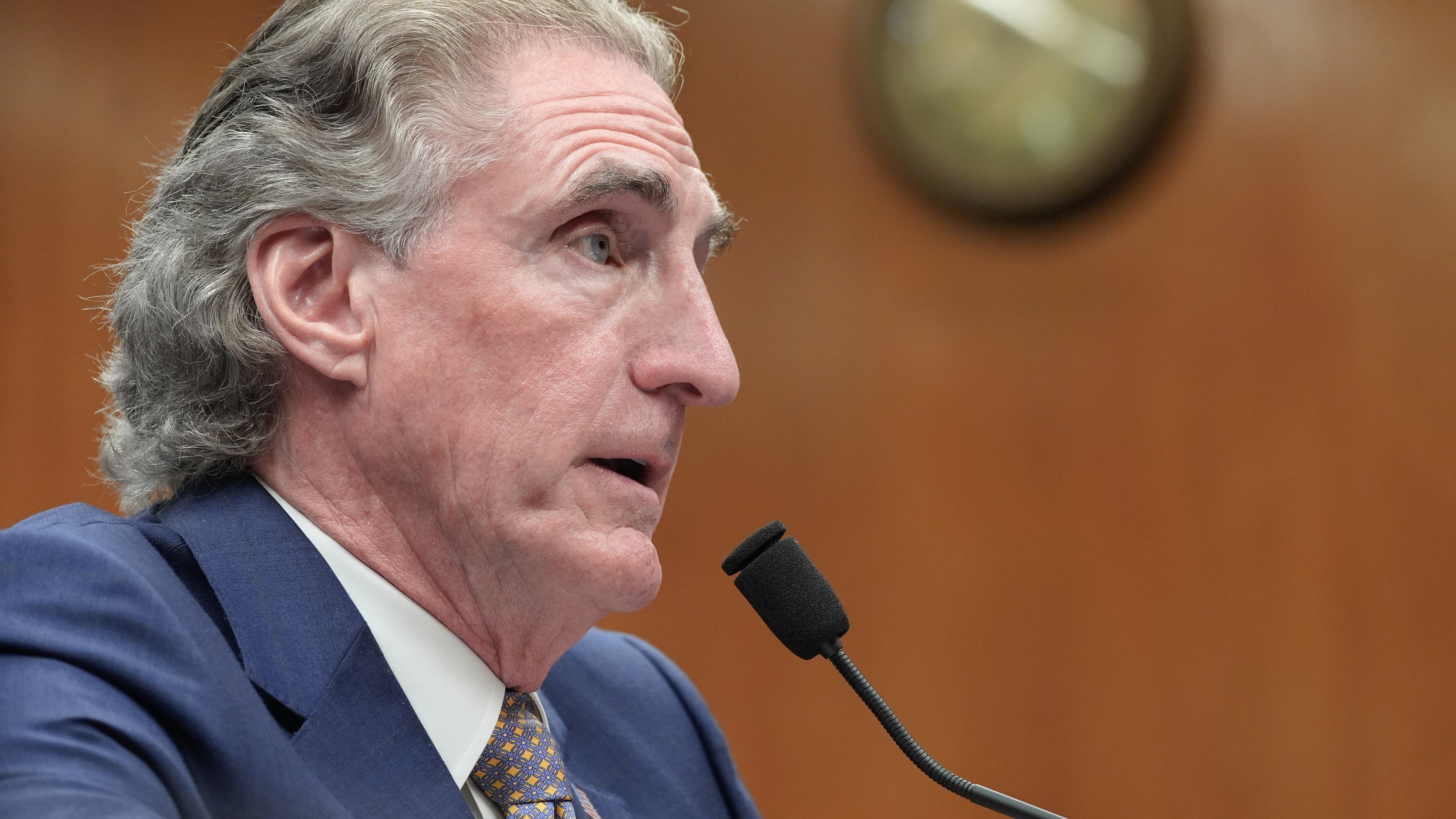 Interior Secretary Doug Burgum testifies during a Senate Committee on Appropriations, Subcommittee on Department of Interior, Environment, and Related Agencies hearing on the proposed budget for fiscal year 2027 on Capitol Hill Wednesday, April 22, 2026, in Washington. (AP Photo/Mariam Zuhaib)