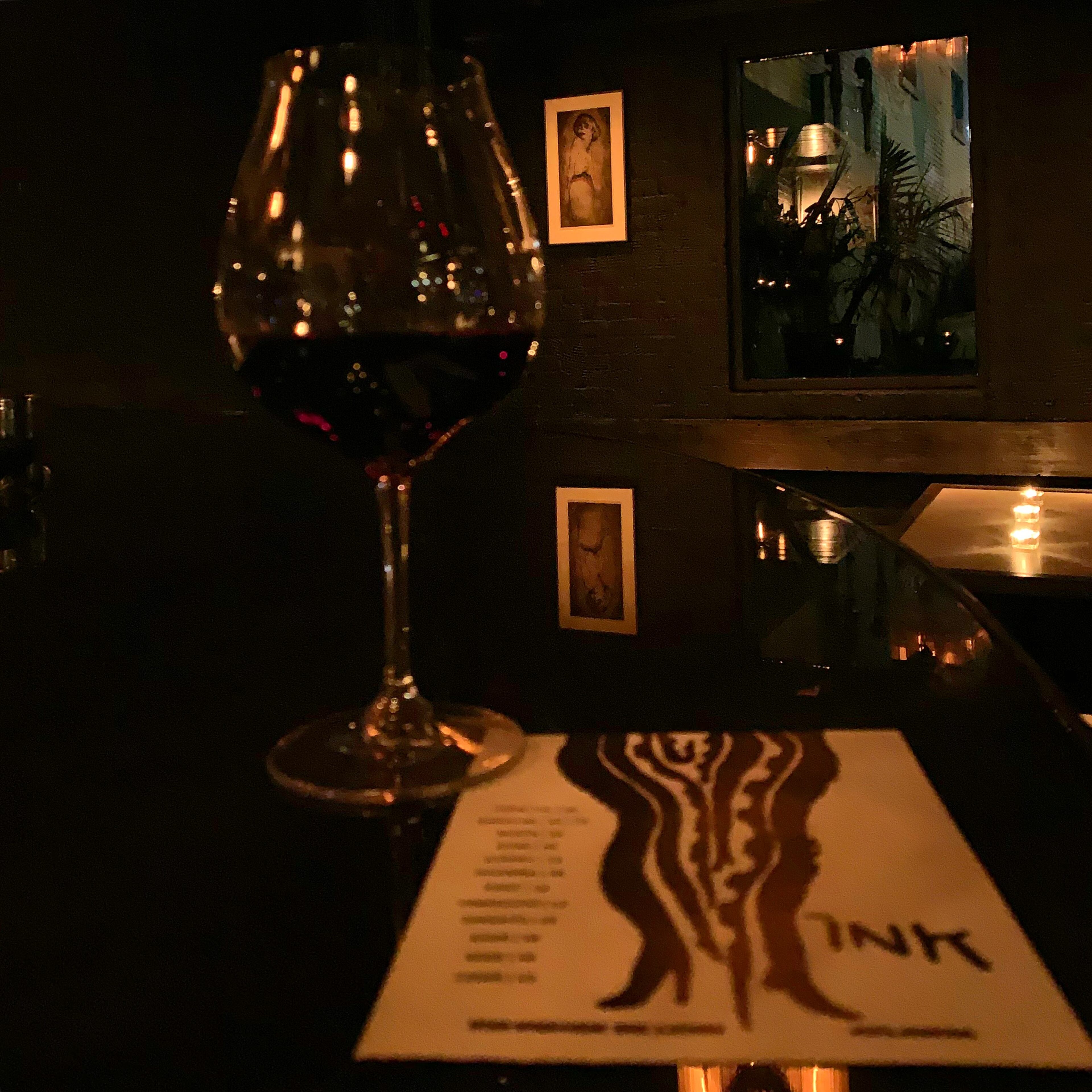 The new bar Ink is super cozy and very dimly lit.