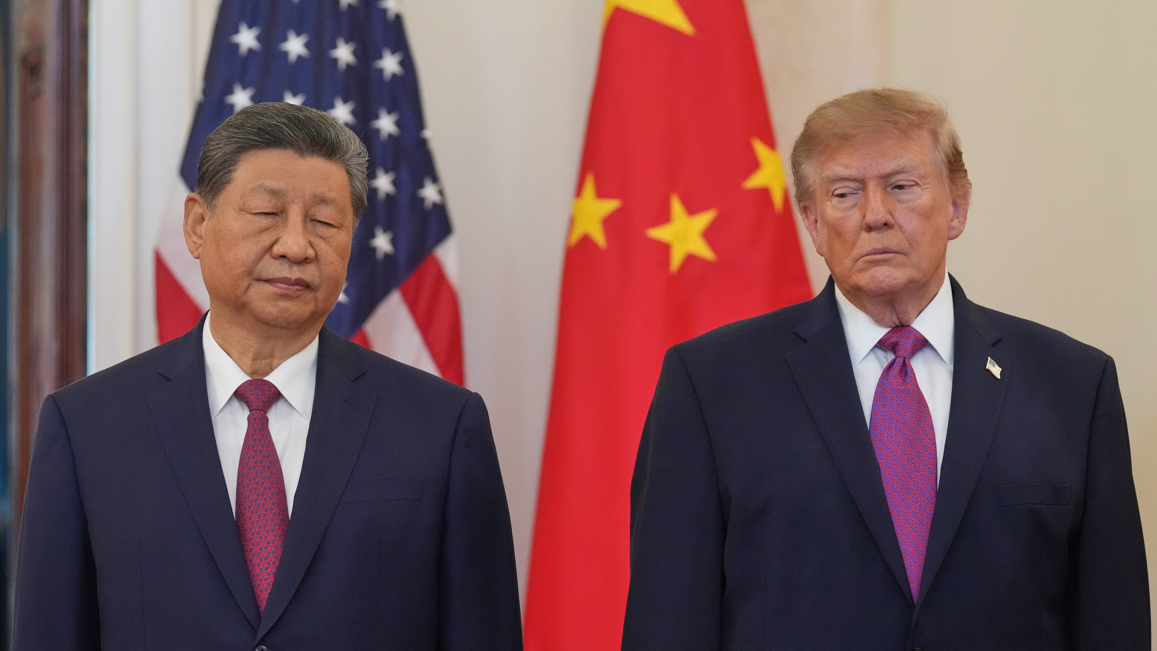 President Donald Trump and China's President Xi Jinping participate in an arrival ceremony in the Grand Foyer of the White House, Thursday, Sept. 24, 2026, in Washington. (AP Photo/Jacquelyn Martin)