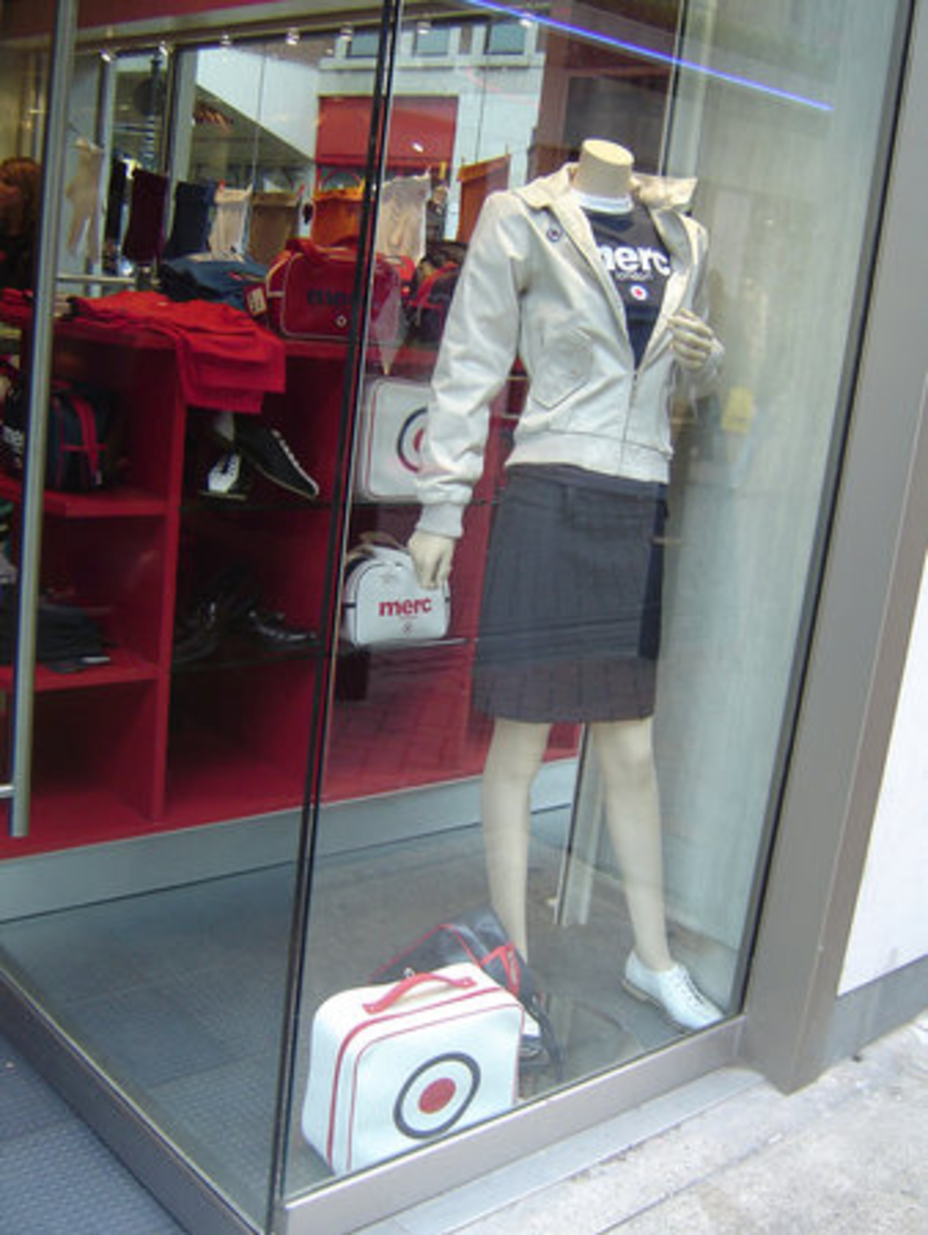 Women's fashions stand out at Merc, where the 1960s have been updated with sleek new looks.