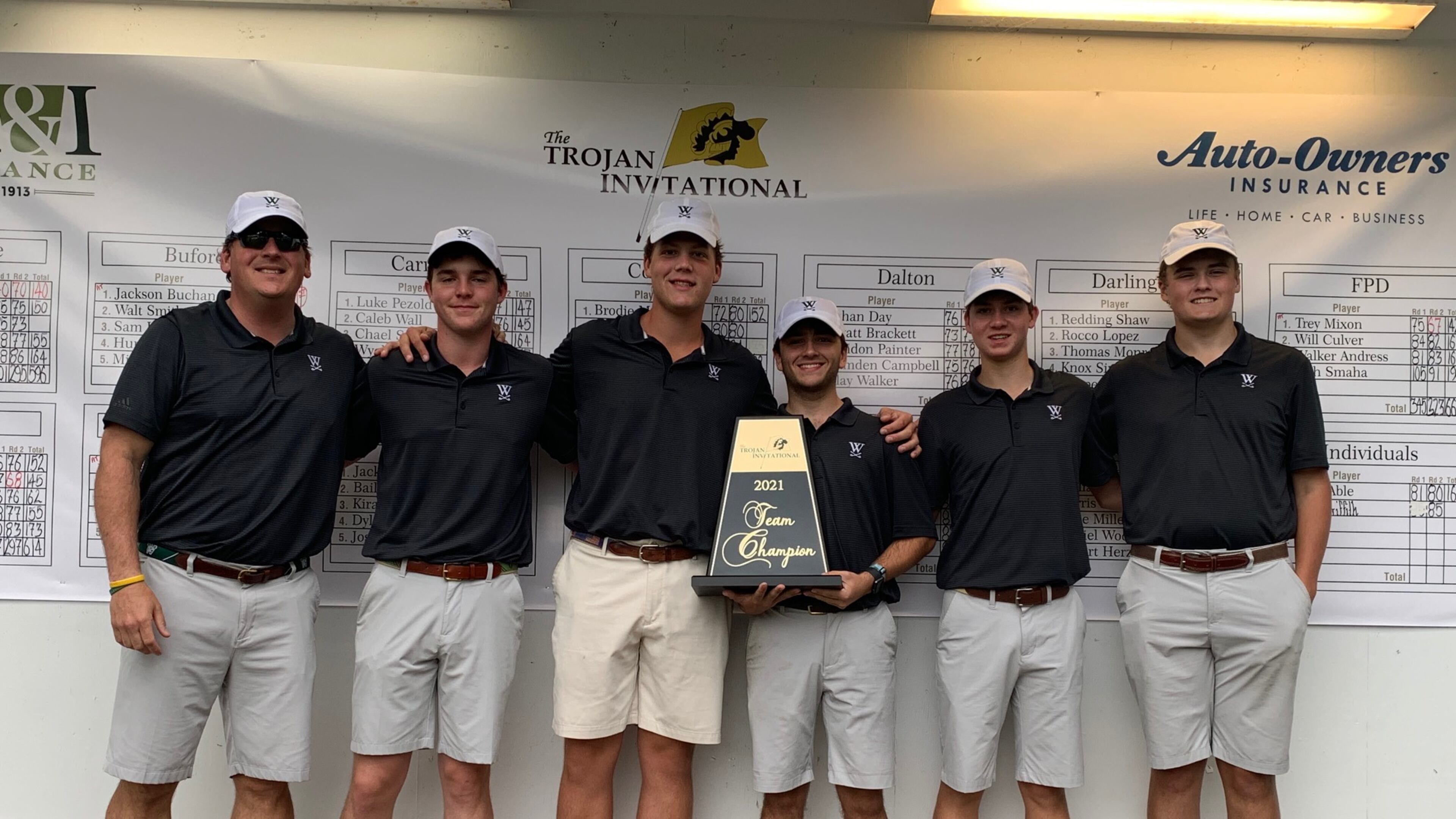 The Westminster golf team won the 2021 Trojan Invitational in Carrollton.