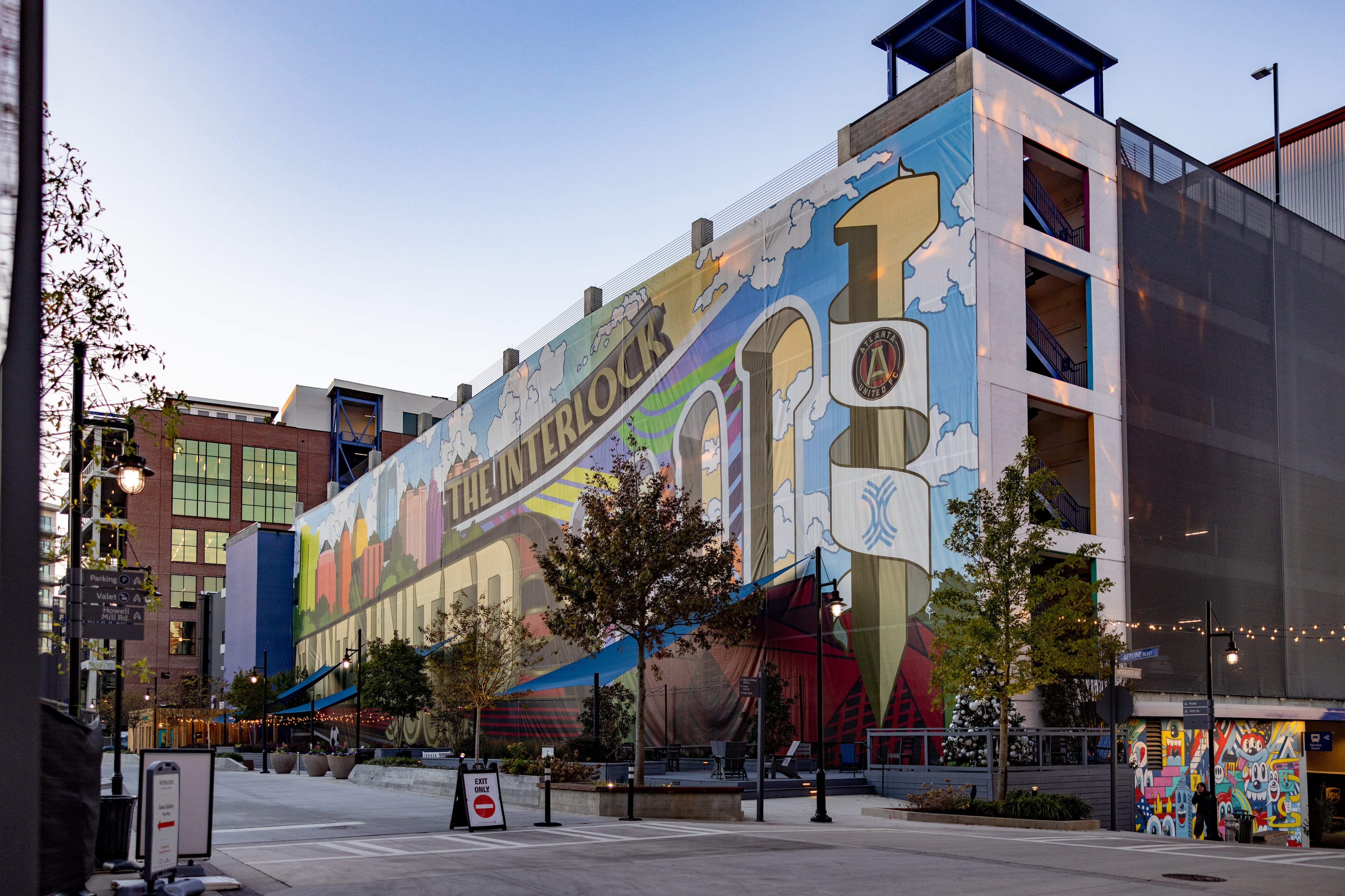 The Interlock, with its mural pictured in 2022, in west Midtown is launching Culture Haus, a 30-day soccer experience from June 11-July 19. (Courtesy of Brandon McKeown)