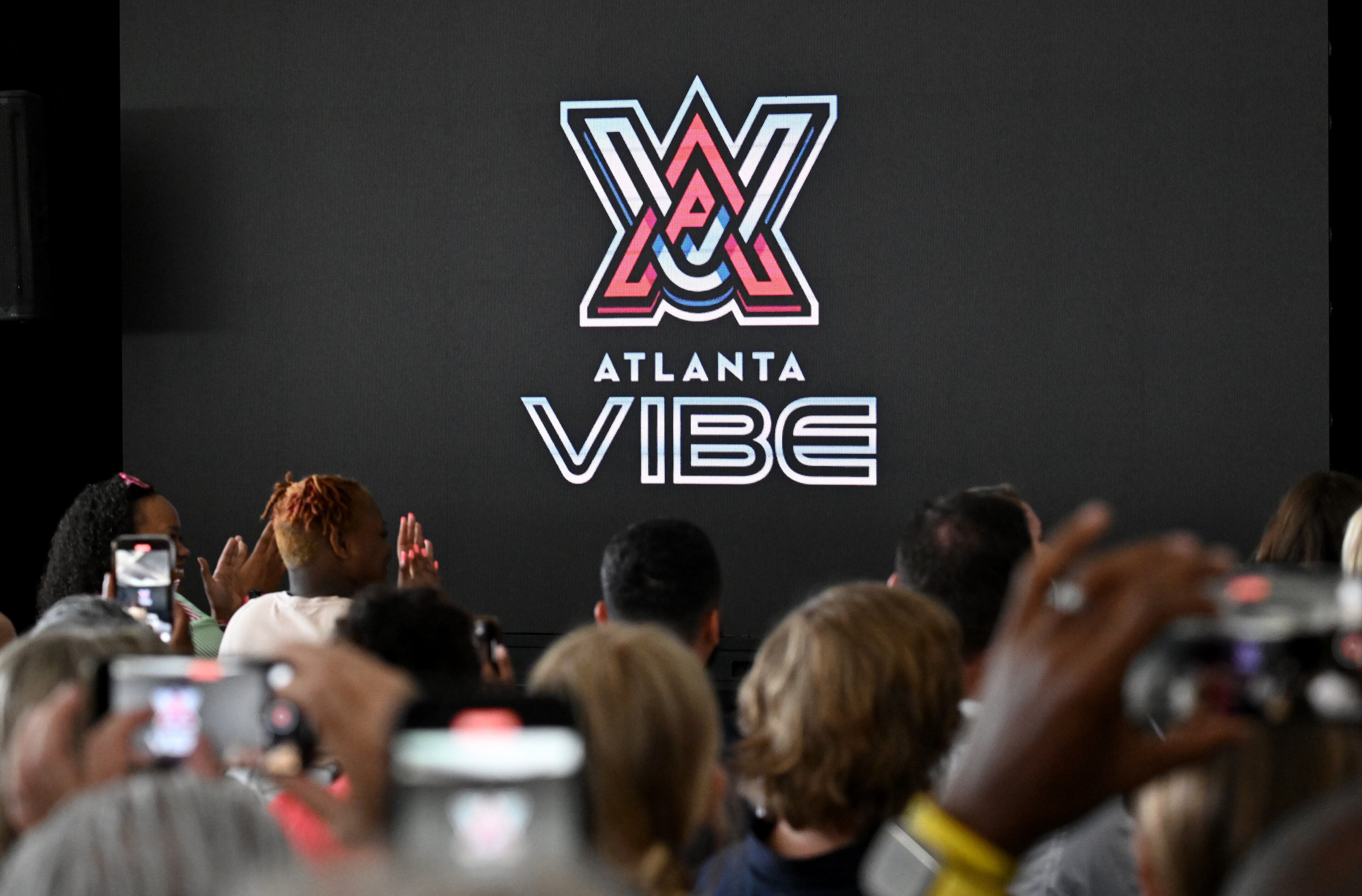 The Atlanta Vibe were introduced Friday at Atlantic Station. (Hyosub Shin / Hyosub.Shin@ajc.com)