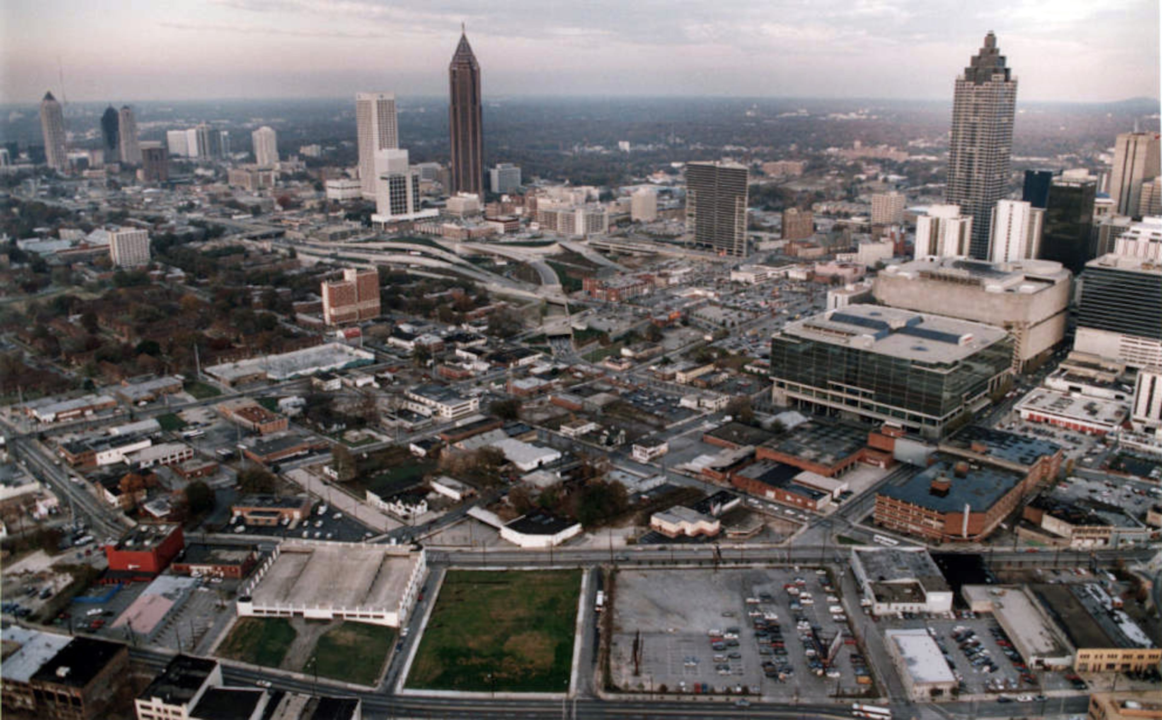 Aerial view of Atlanta as it was on November 18, 1993.