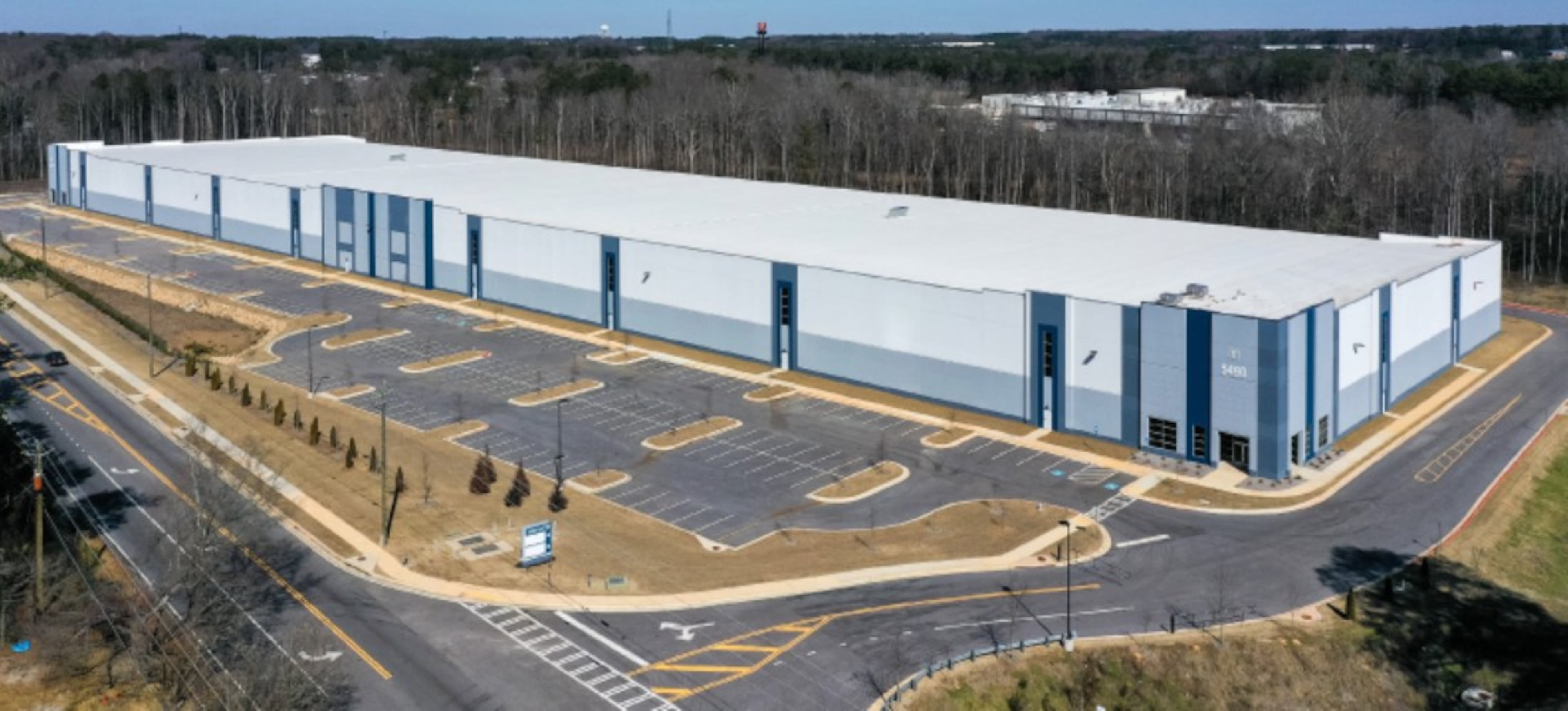 Transwestern Investments in May 2026 sold a nearly 266,000-square-foot warehouse called the Clayton Technology Center to CenterPoint Properties. (Courtesy of Transwestern Investments)
