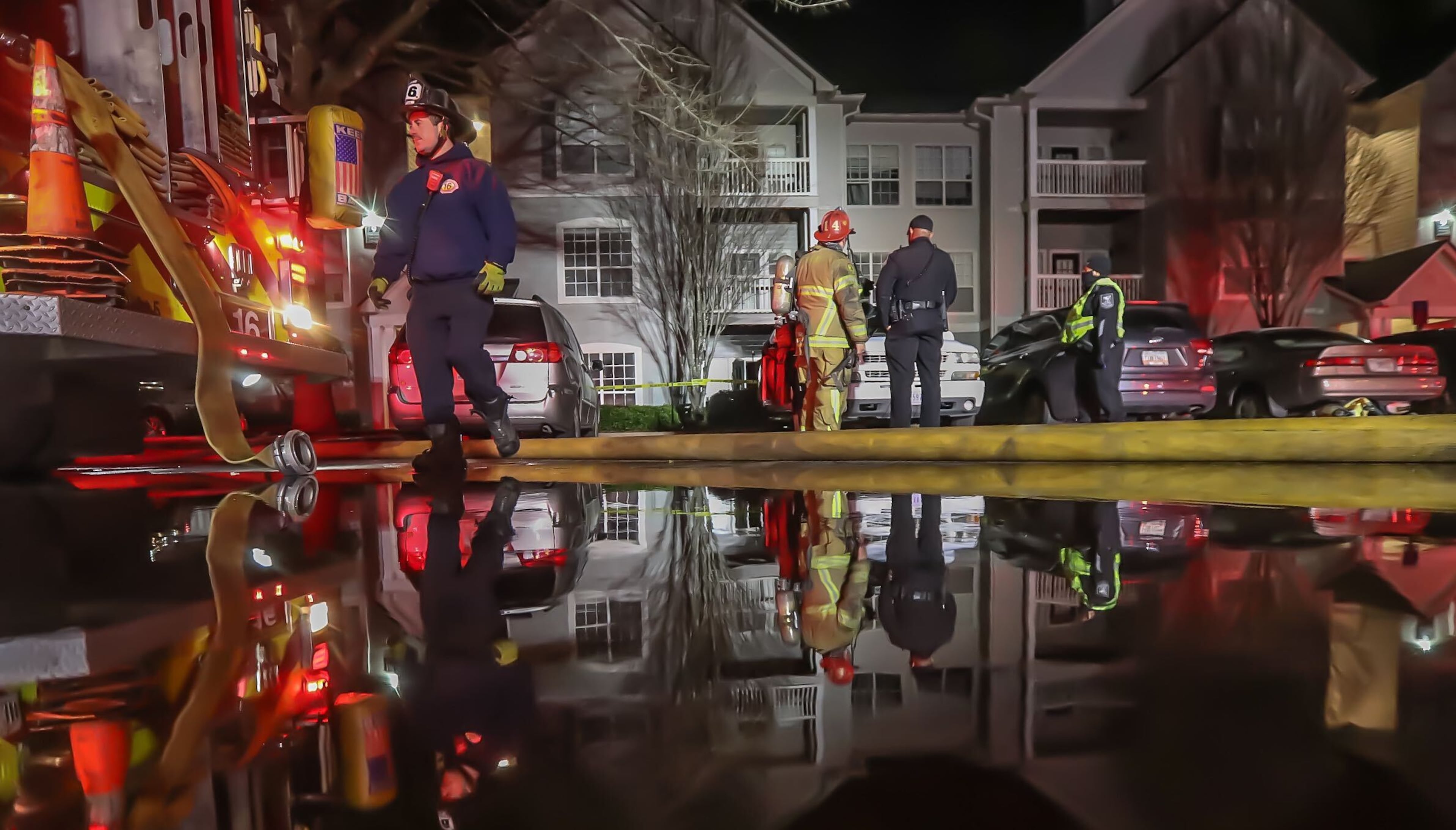 Officials are investigating a fatal fire at a Lithonia apartment complex after witnesses claimed it was intentionally set.
