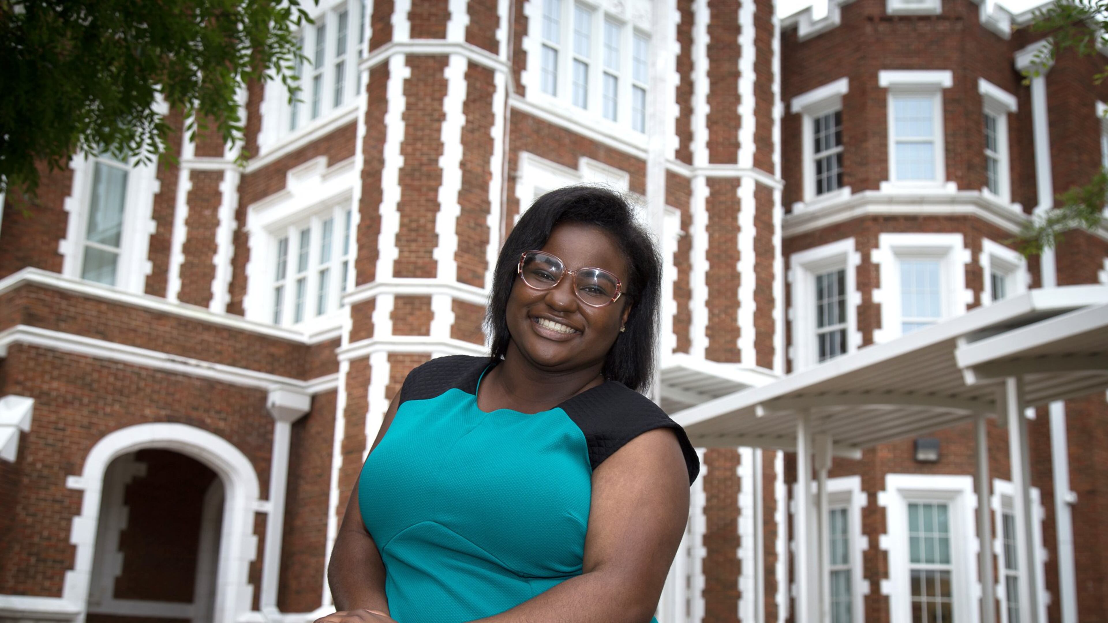 Taniya Shockley will graduate this month from Atlanta’s Carver High School with a scholarship to attend the University of West Georgia. STEVE SCHAEFER / SPECIAL TO THE AJC