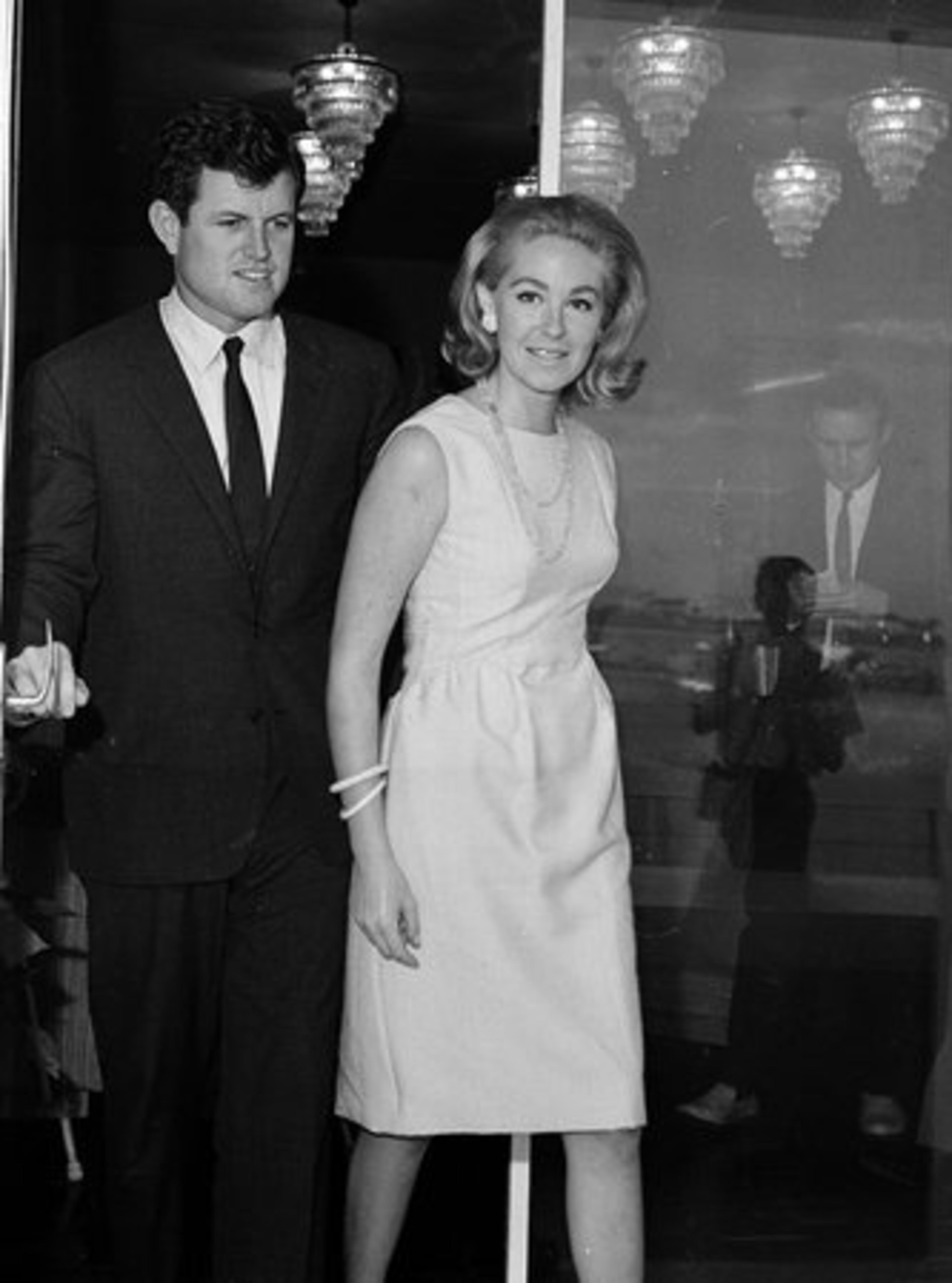 On Oct. 28, 1965, Edward M. Kennedy arrives with his wife Joan in Vietnam.