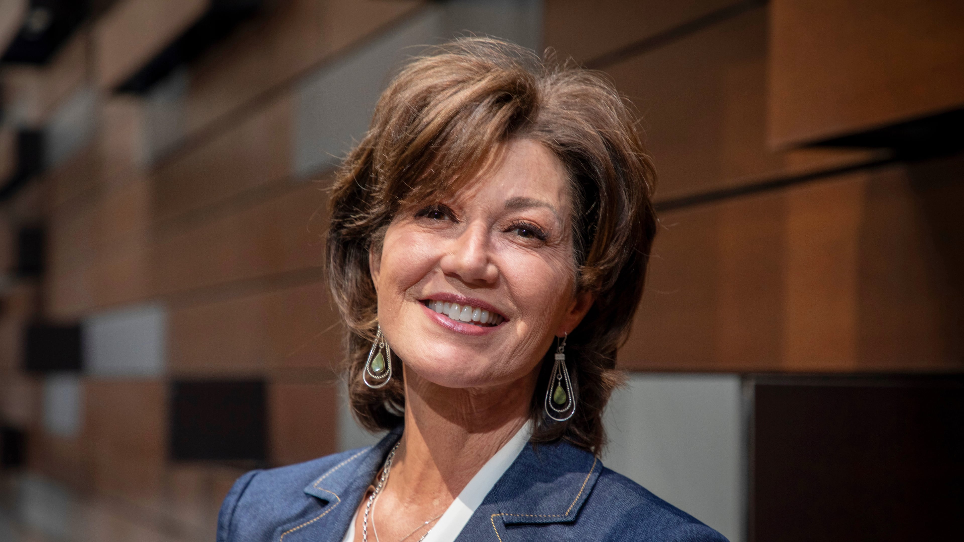 Singer Amy Grant poses for a portrait in New York on Thursday, April 16, 2026. (Photo by Andy Kropa/Invision/AP)