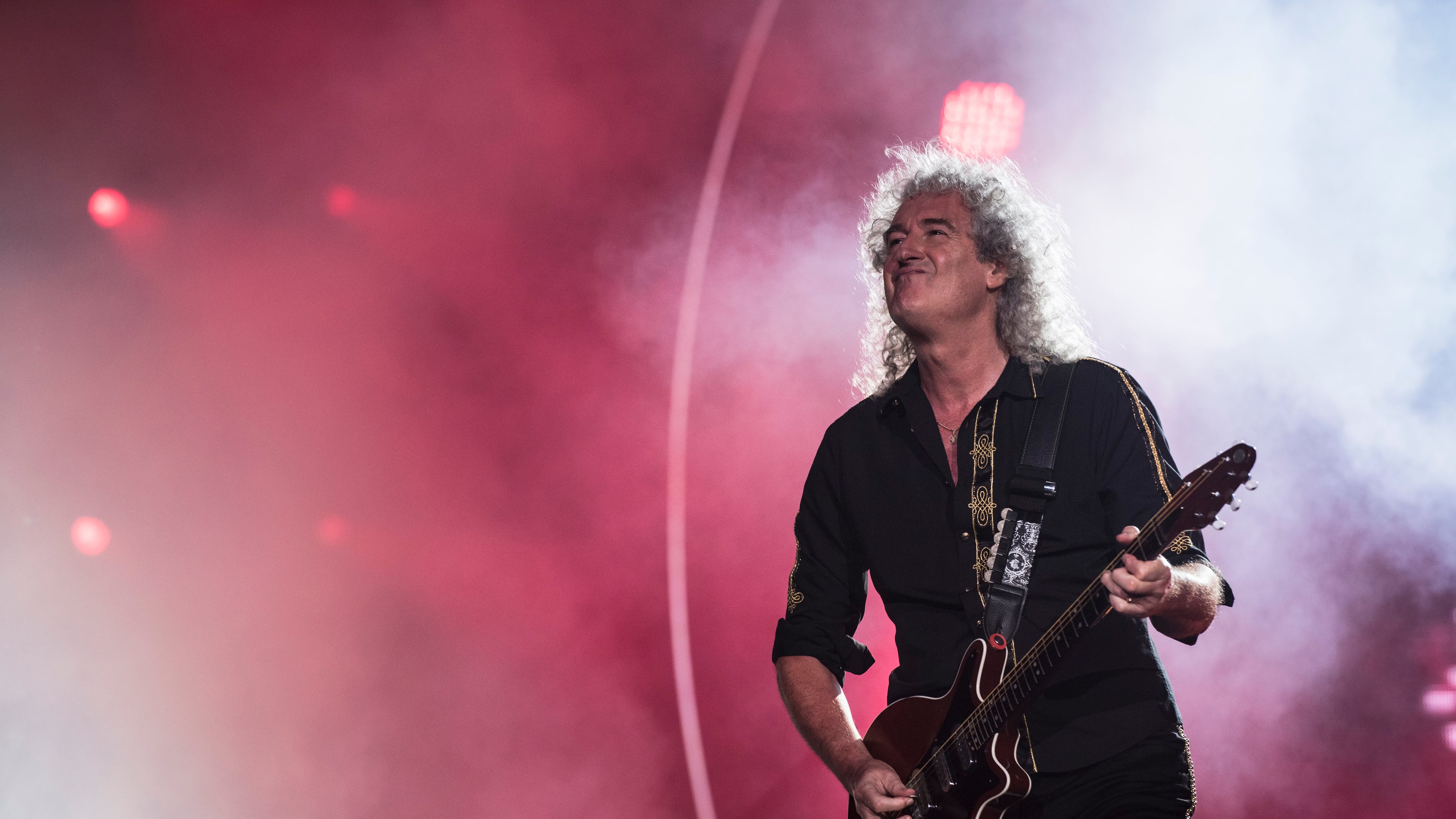 Brian May and Queen have asked the Trump campaign to stop using the band's music. (Photo by Raphael Dias/Getty Images)