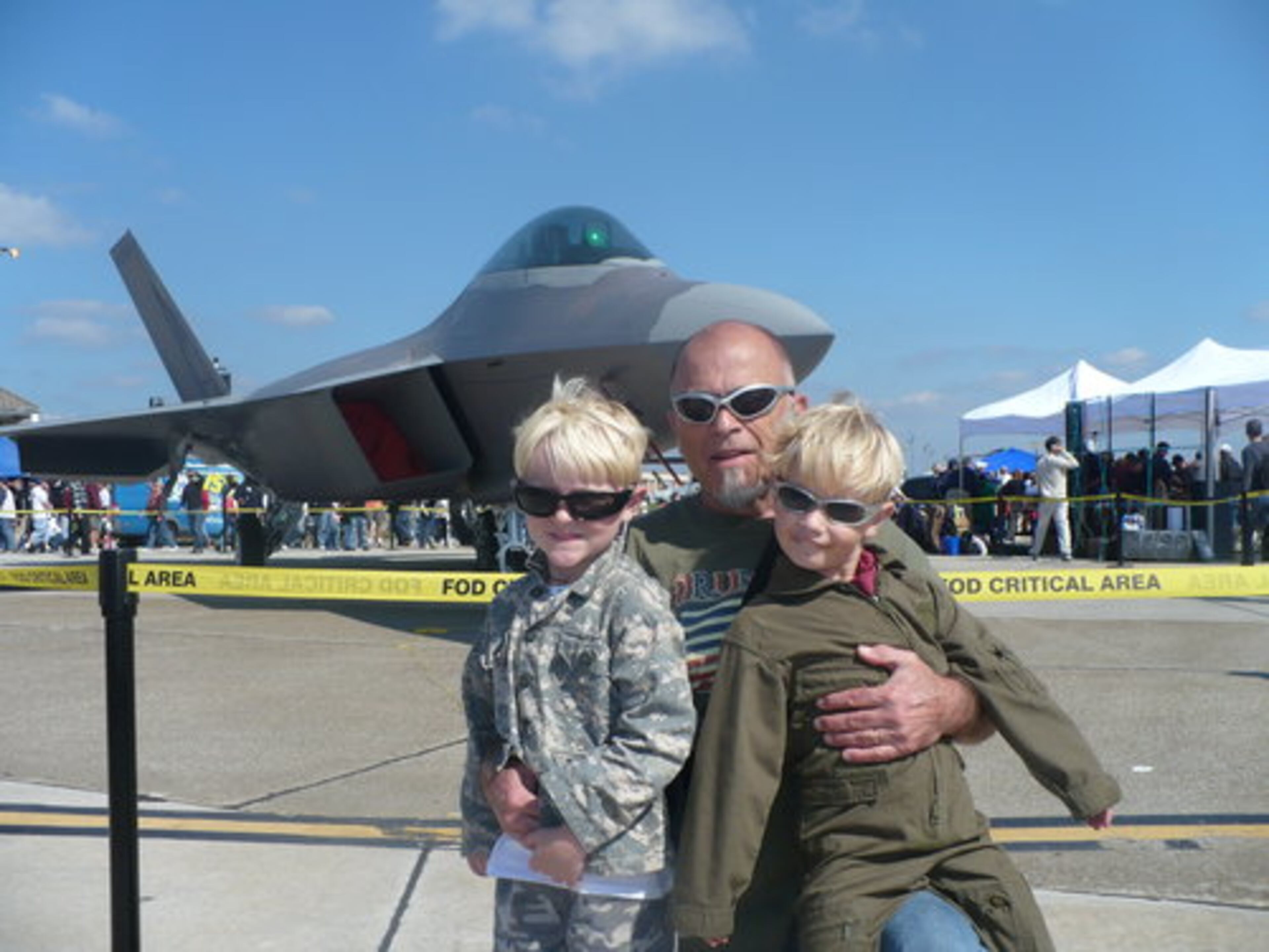 Braden and Davis with Pappy aka Johnny Nam