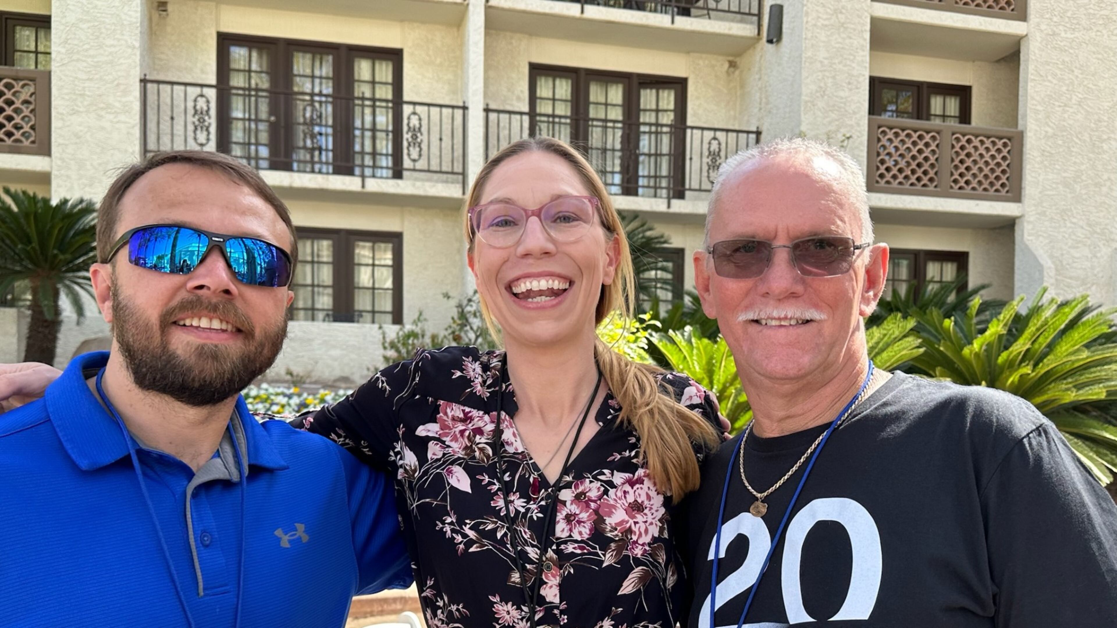 Podcaster Susan Simpson (center) helped exonerate Daryl "Lee" Clark (left) and Dennis Perry (right) after they were wrongly convicted of murder and sentenced to life in prison in separate cases in Floyd and Camden counties.