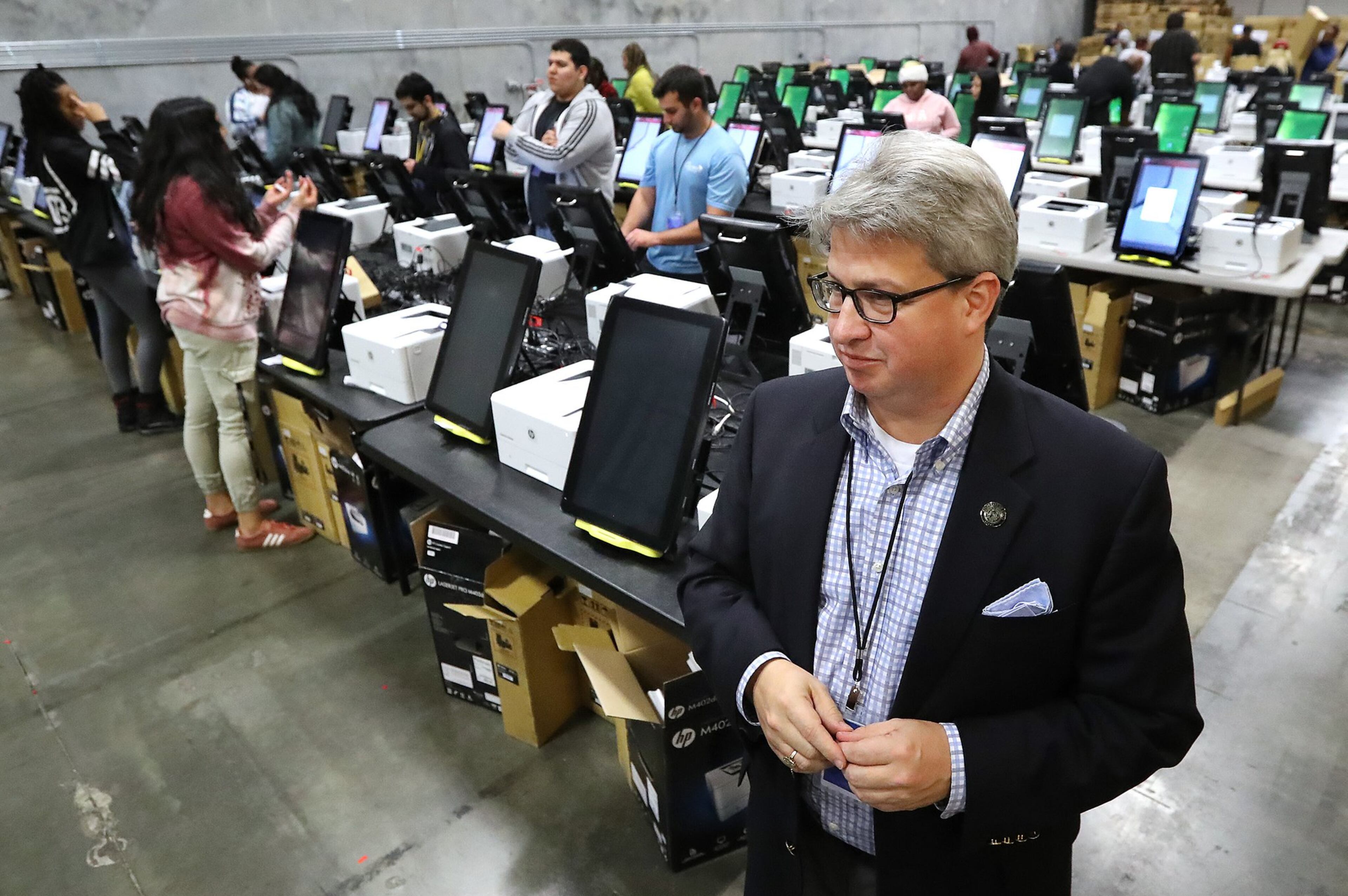 Georgia voting equipment delivered before deadline for election