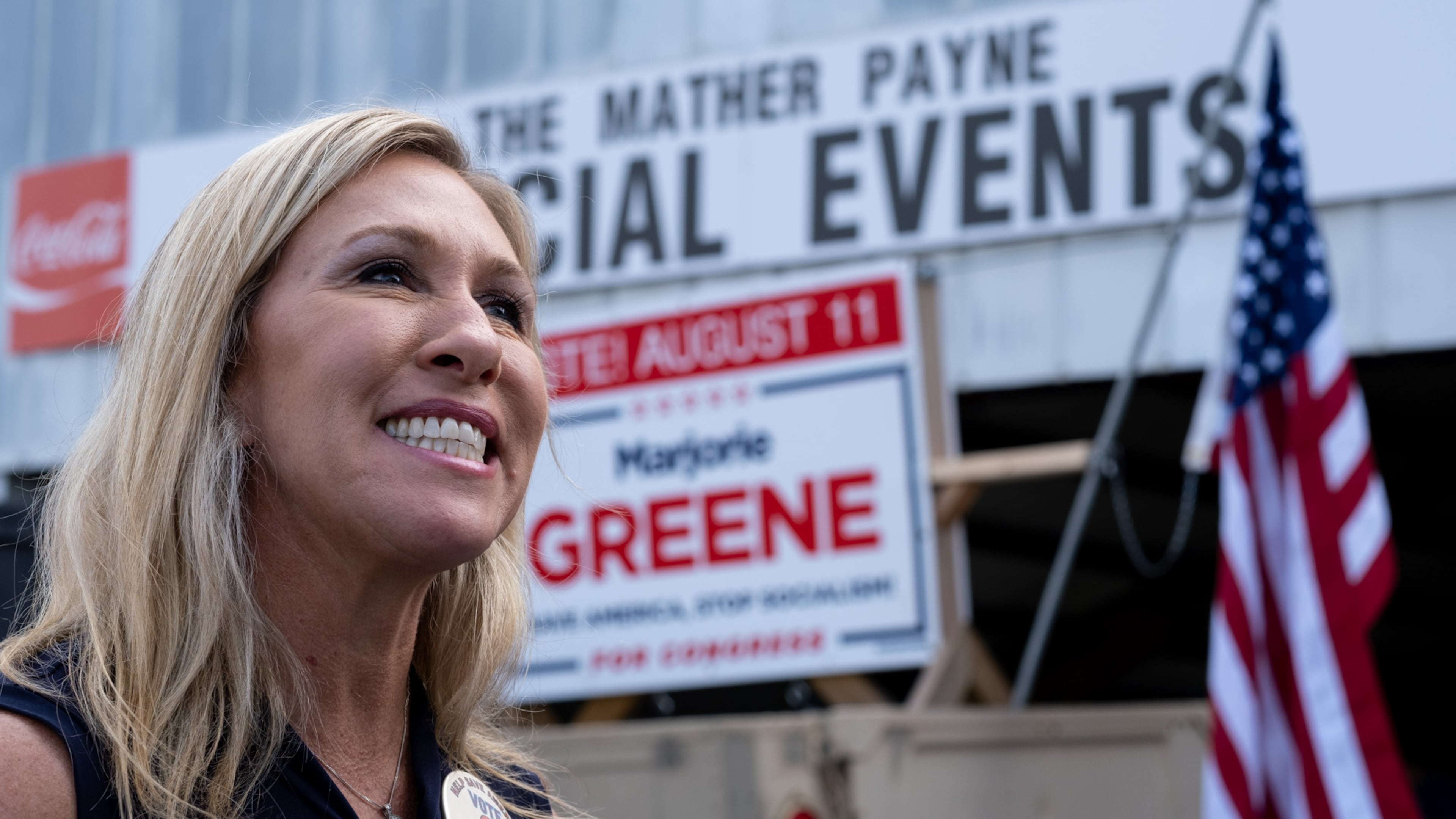 U.S. Rep. Marjorie Taylor Greene, a Republican who represents Georgia’s 14th congressional district, has refused to answer reporters' questions regarding whether she's vaccinated, citing HIPAA rights. (Ben Gray for The Atlanta Journal-Constitution)