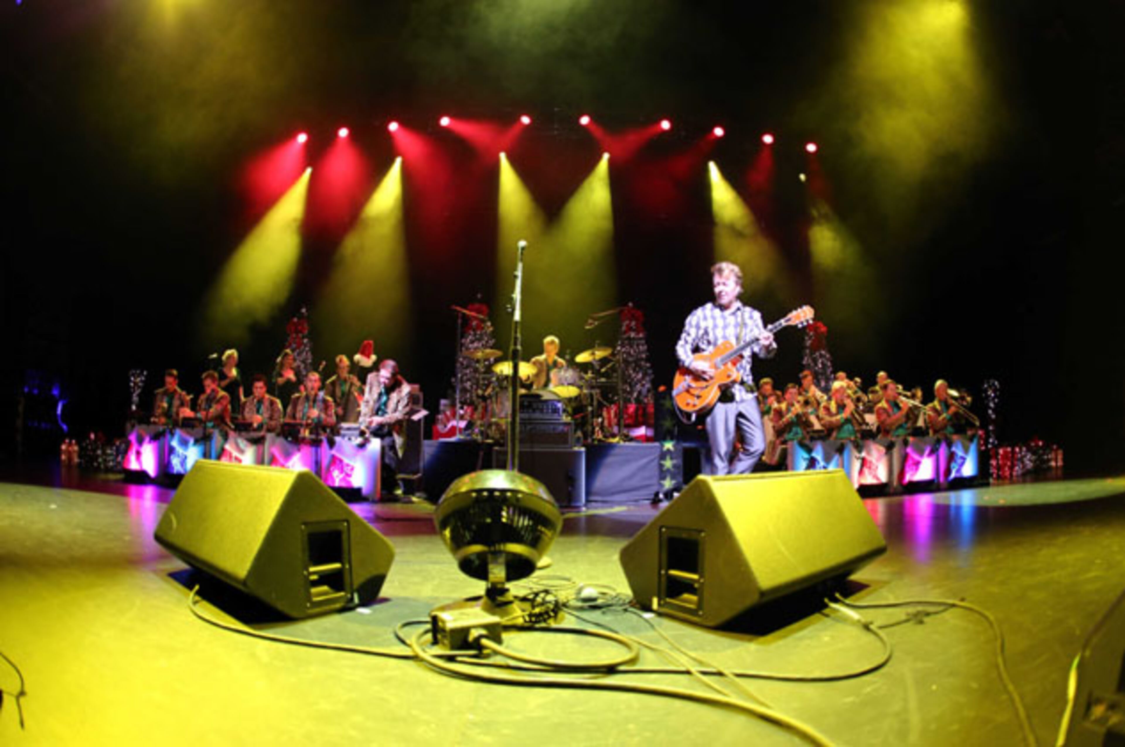 The Brian Setzer Orchestra performed Saturday, Dec. 5, 2015 at a sold-out Cobb Energy Centre in Atlanta as part of its annual Christmas Rocks concert. Robb D. Cohen/ RobbsPhotos.com