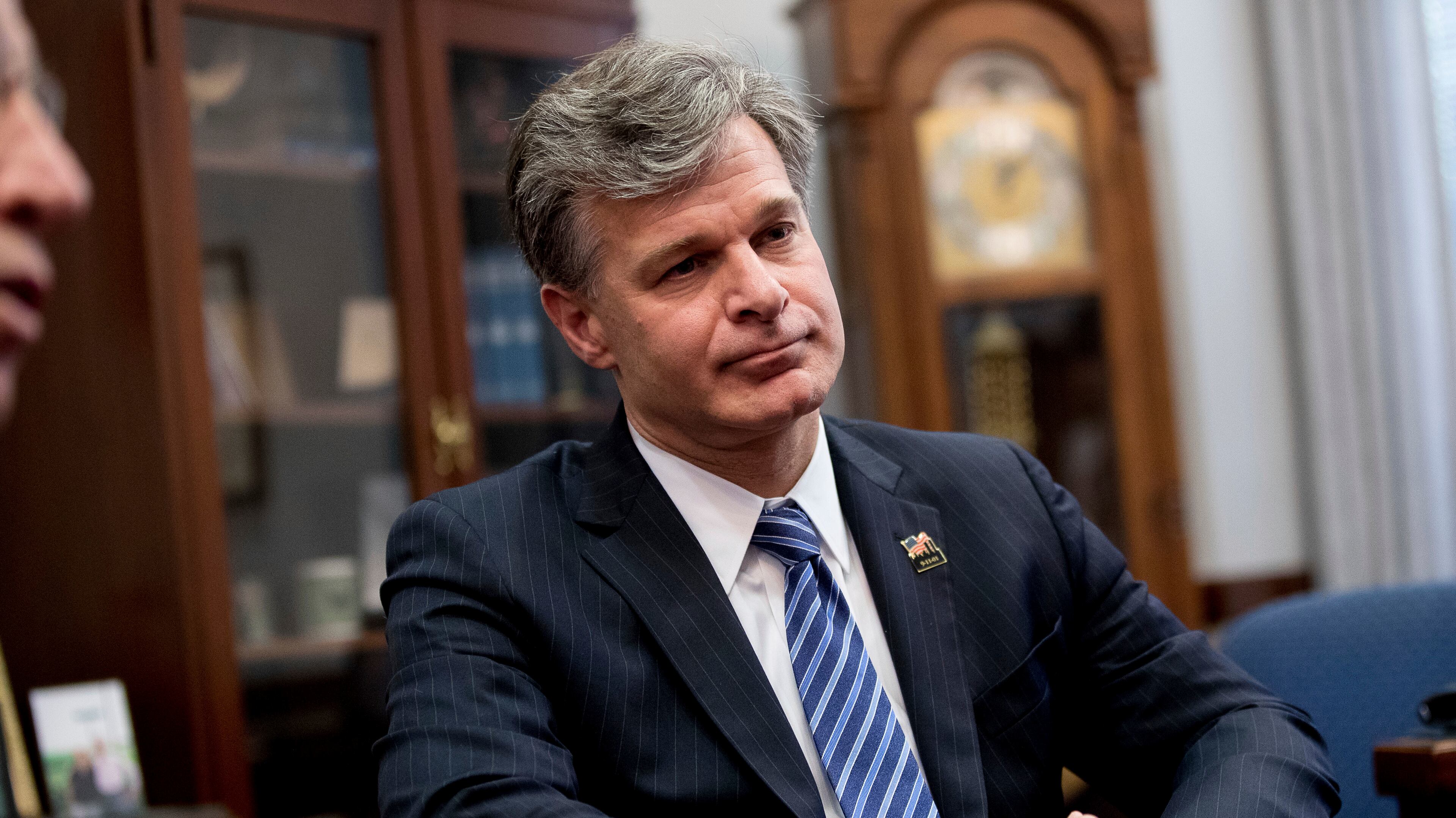 FBI Director nominee Christopher Wray meets with Sen. Chuck Grassley, R-Iowa, in his office on Capitol Hill in Washington, Thursday, June 29, 2017. (AP Photo/Andrew Harnik)