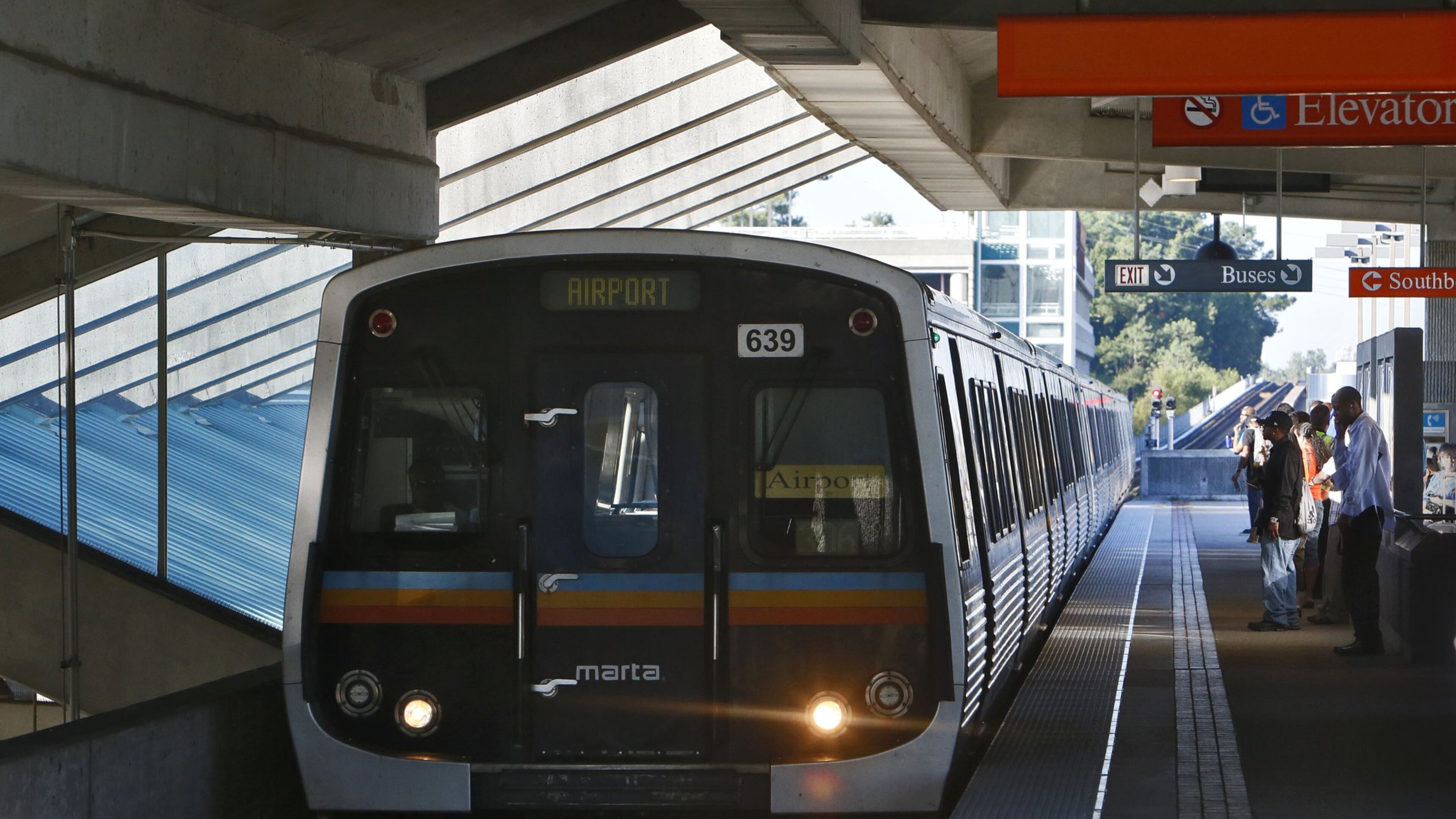 A MARTA train pulls into Doraville station. AJC File Photo
