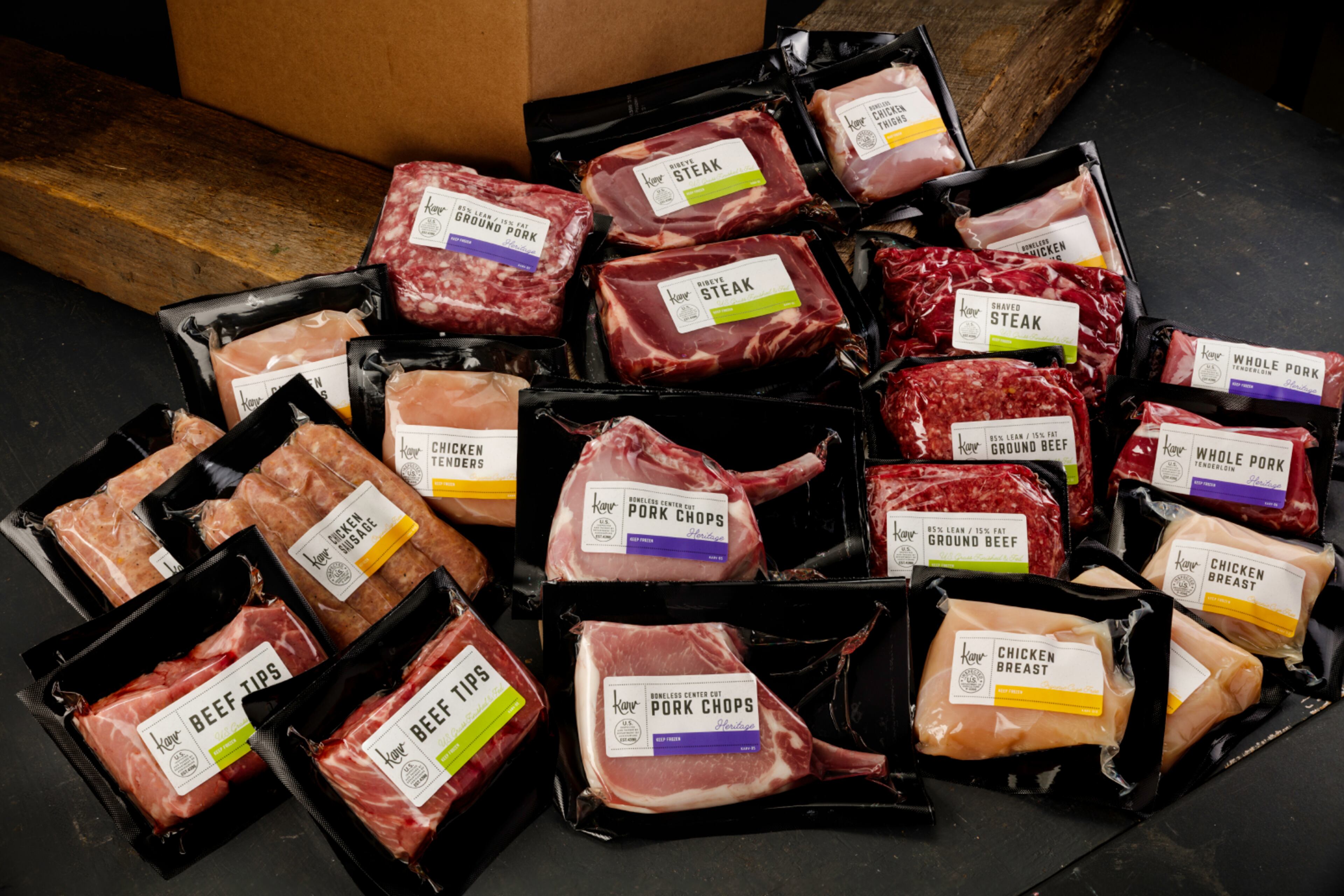 Karv's monthly delivery of meat for a family of three