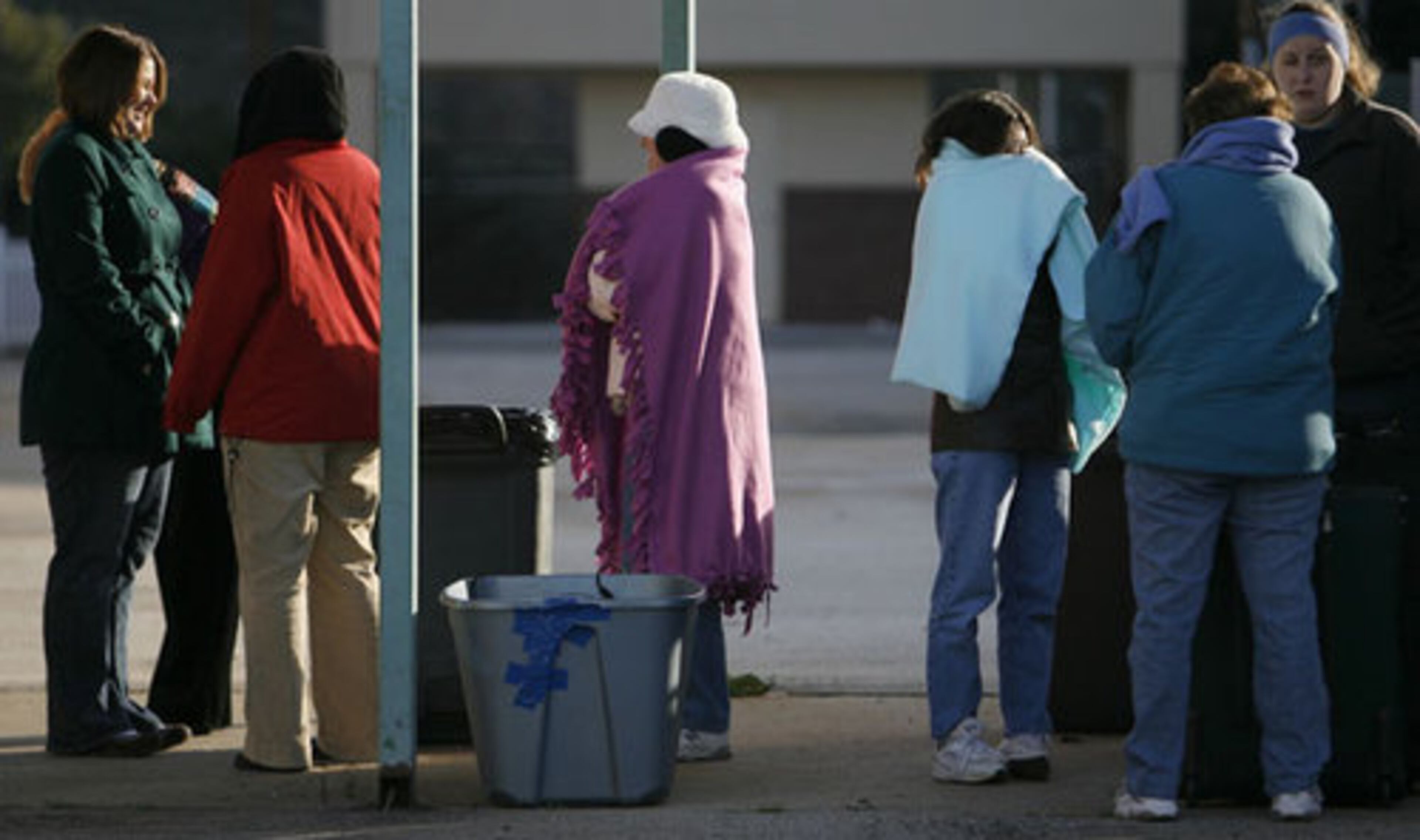 Lines formed hours before the doors opened. The sale is held in February and August.