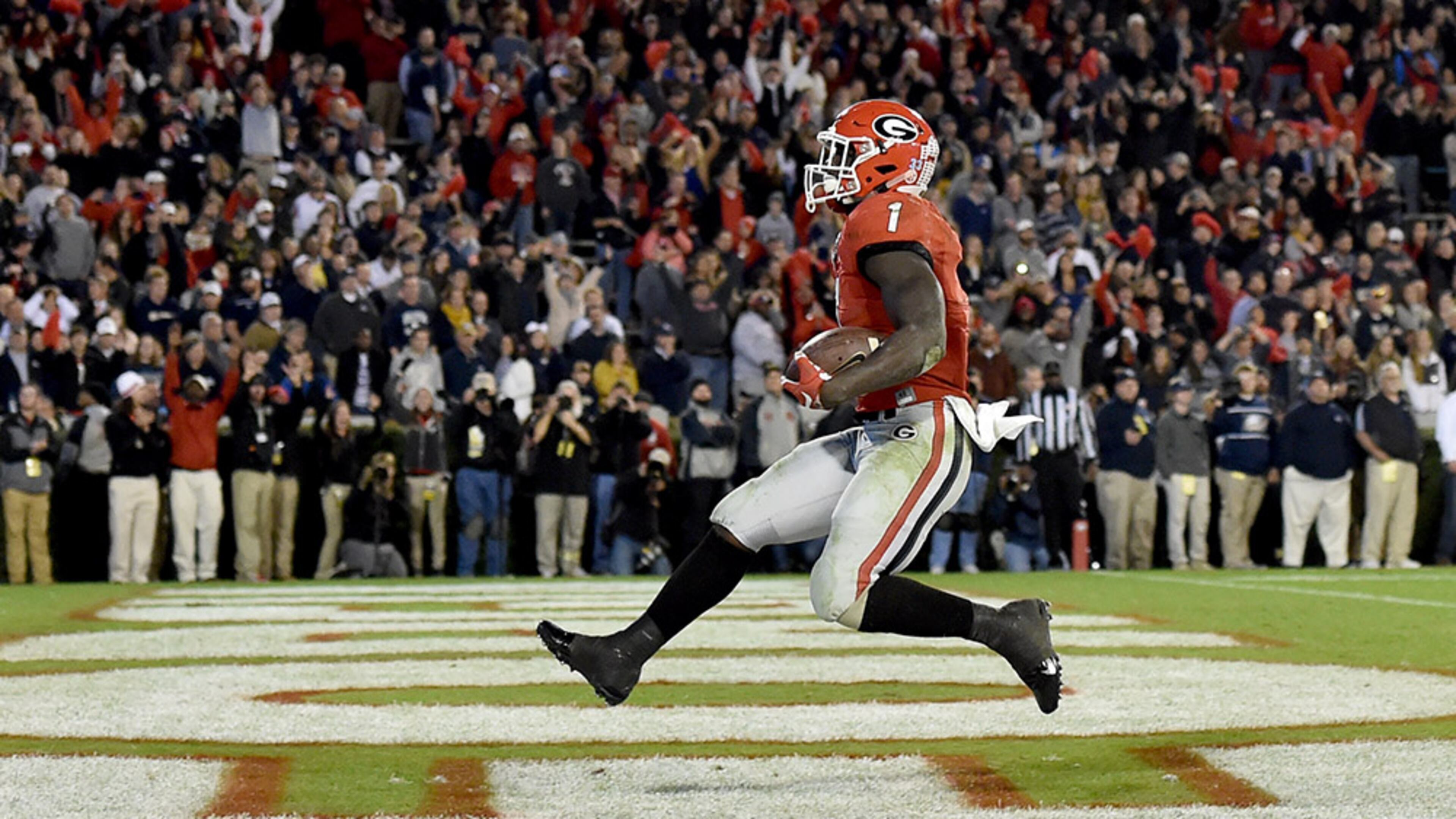 With 73 yards against Georgia Tech on Saturday, Sony Michel would become the 13th player in Georgia history to rush for at least 1,000 yards in a season.