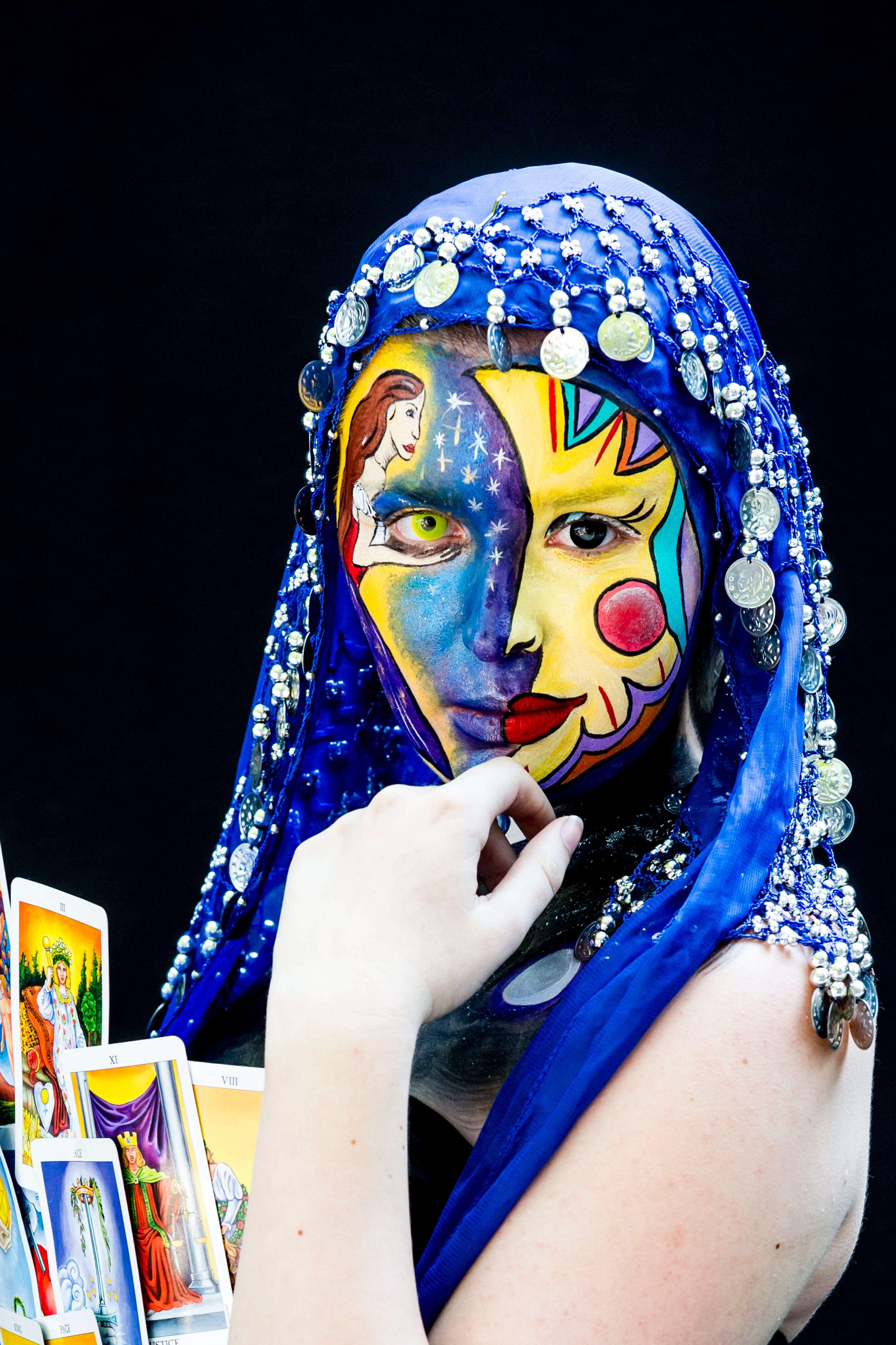 POERTSCHACH AM WOERTHERSEE, AUSTRIA - JULY 04: A model poses for a picture during the World Bodypainting Festival 2015 on July 4, 2015 in Poertschach am Woerthersee, Austria. (Photo by Jan Hetfleisch/Getty Images)