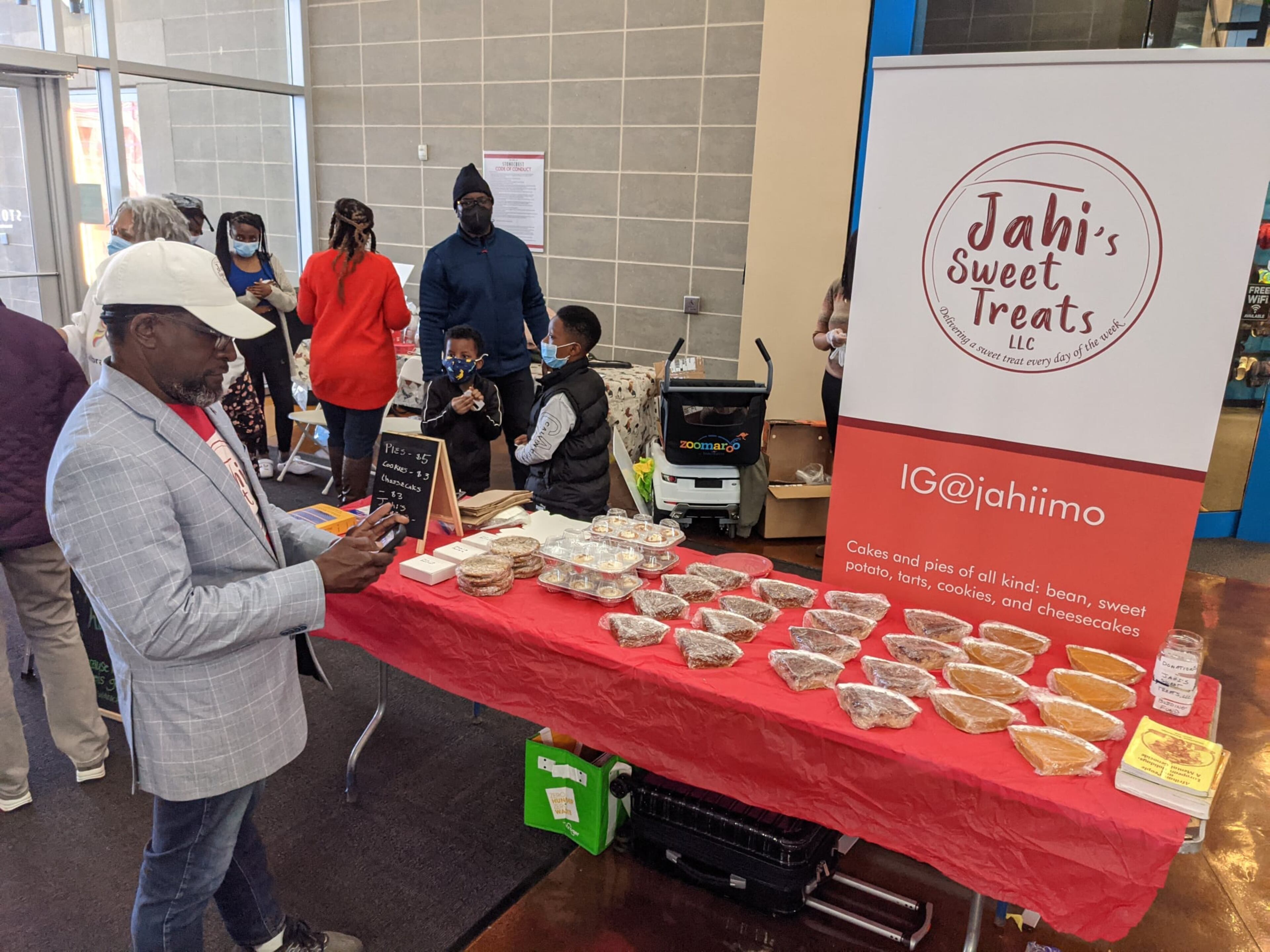 Jahi's Sweet Treats was among the vendors to participate in the grand opening for the Stonecrest Fresh Farmers Market.