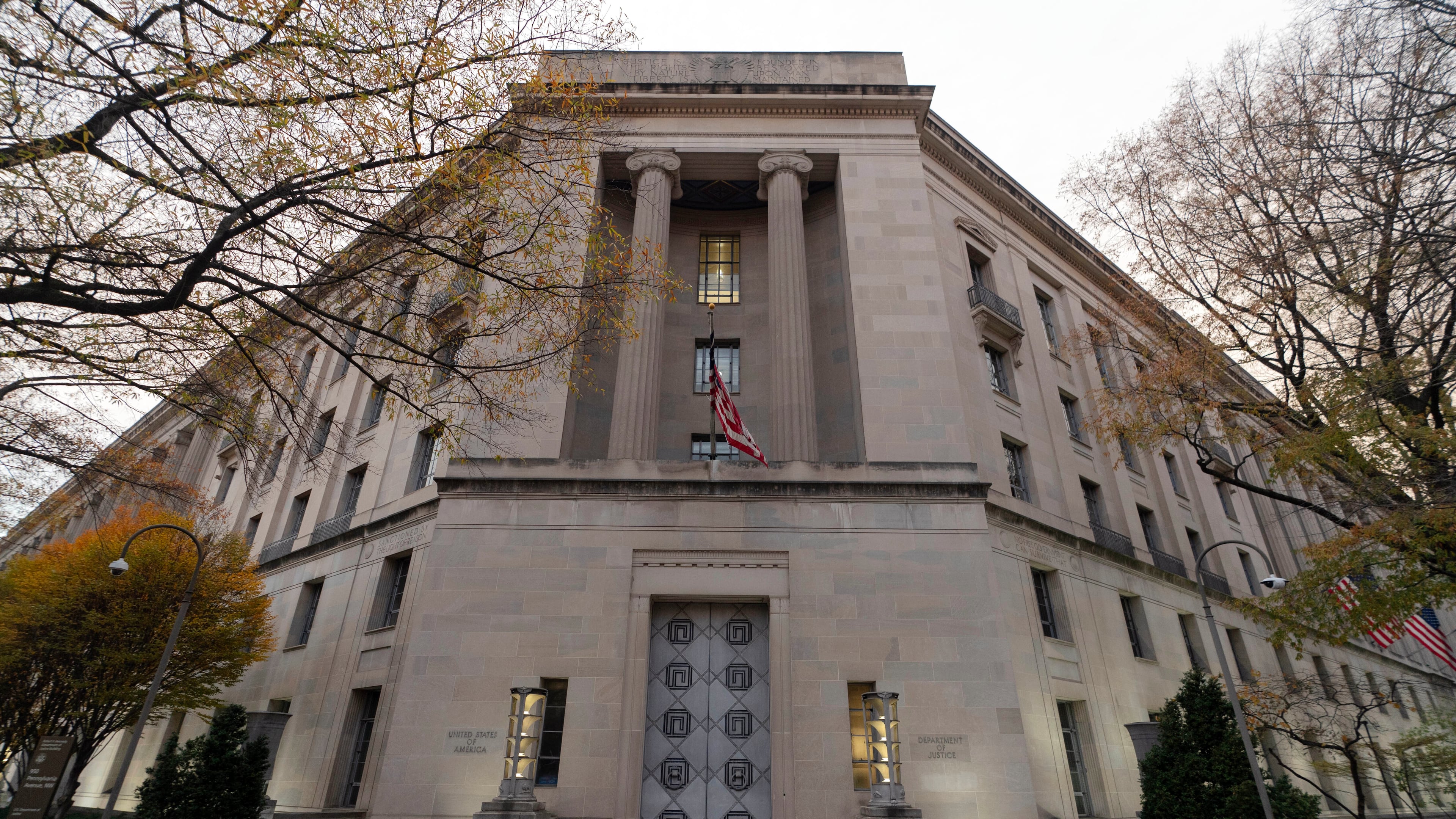 FILE - The U.S. Department of Justice building is seen in Washington, Saturday, Dec. 7, 2024. (AP Photo/Jose Luis Magana, File)
