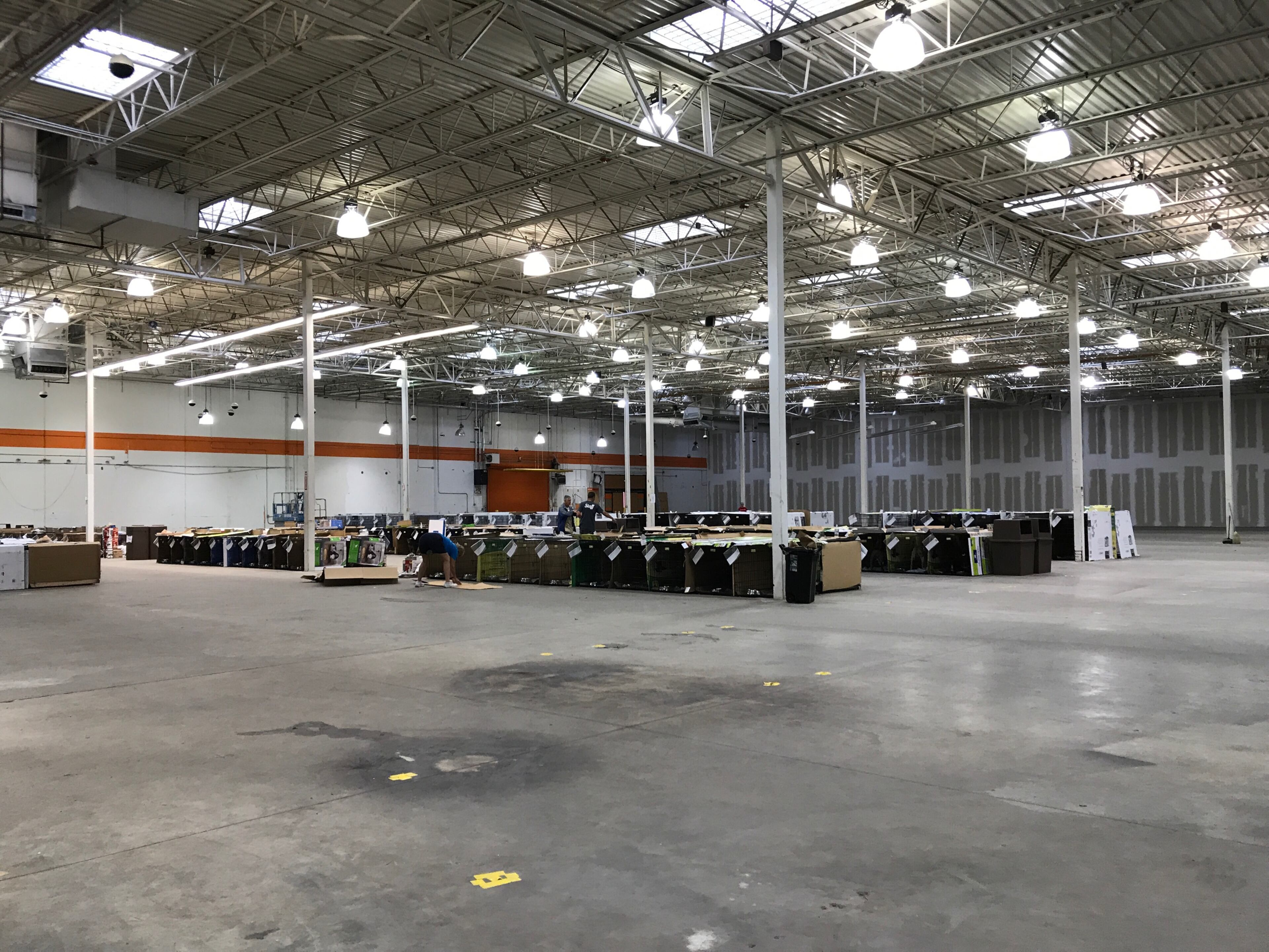 Inside the Atlanta Humane Society's emergency shelter for displaced pets during Hurricane Irma.