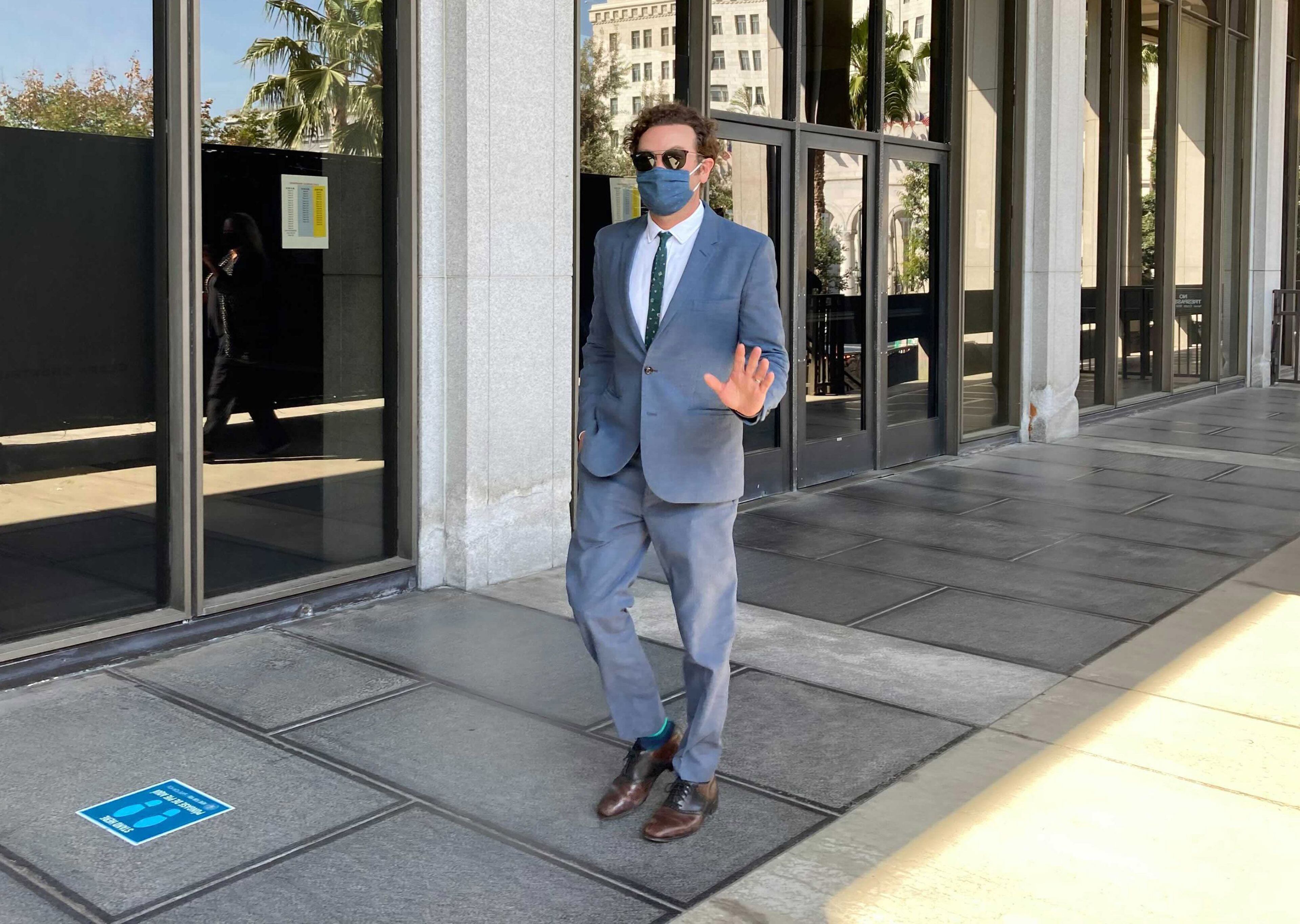 Danny Masterson outside of court in Los Angeles on Tuesday.