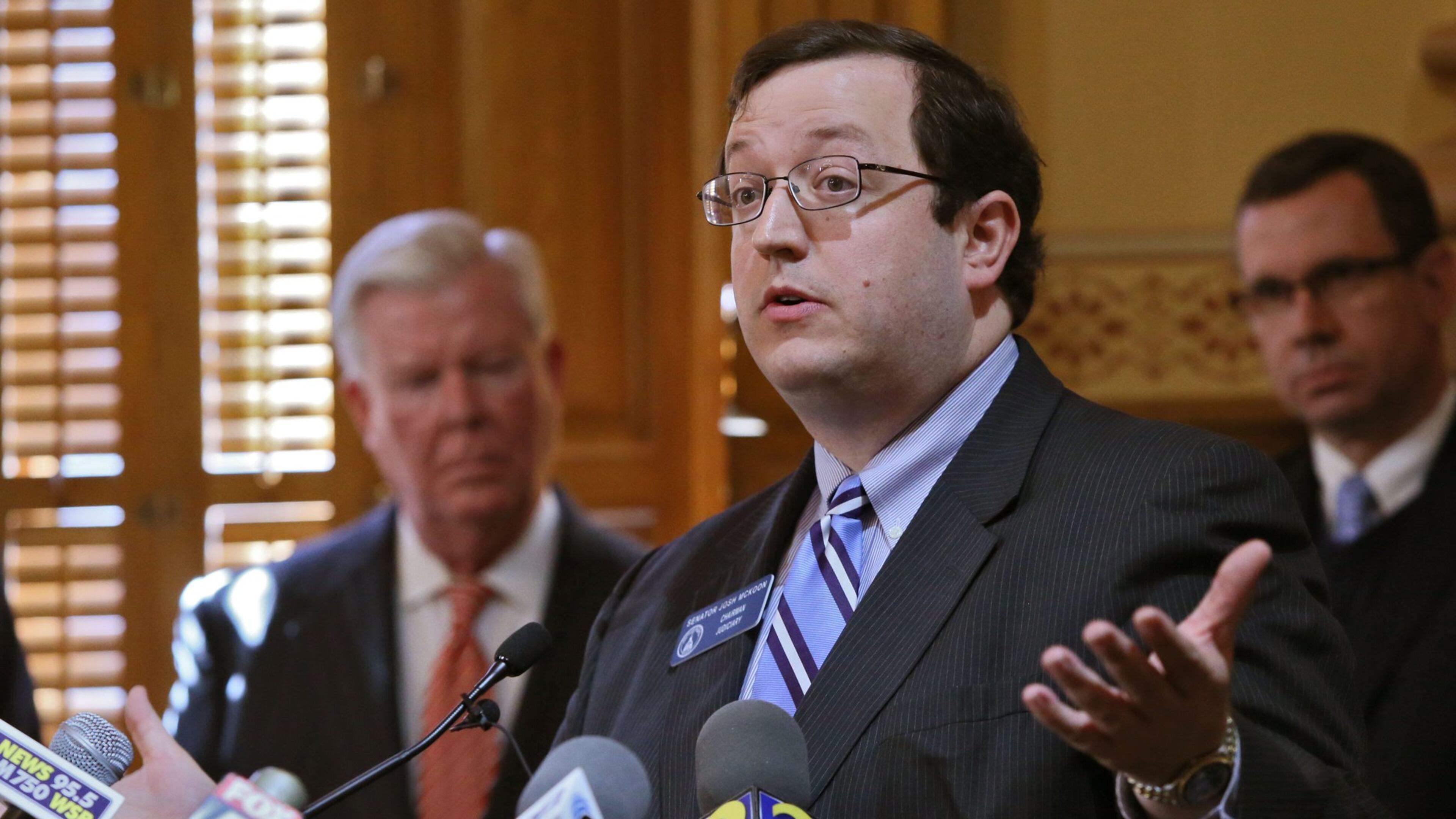 State Sen. Josh Mckoon, R-Columbus, believes most votes should be recorded. BOB ANDRES /BANDRES@AJC.COM