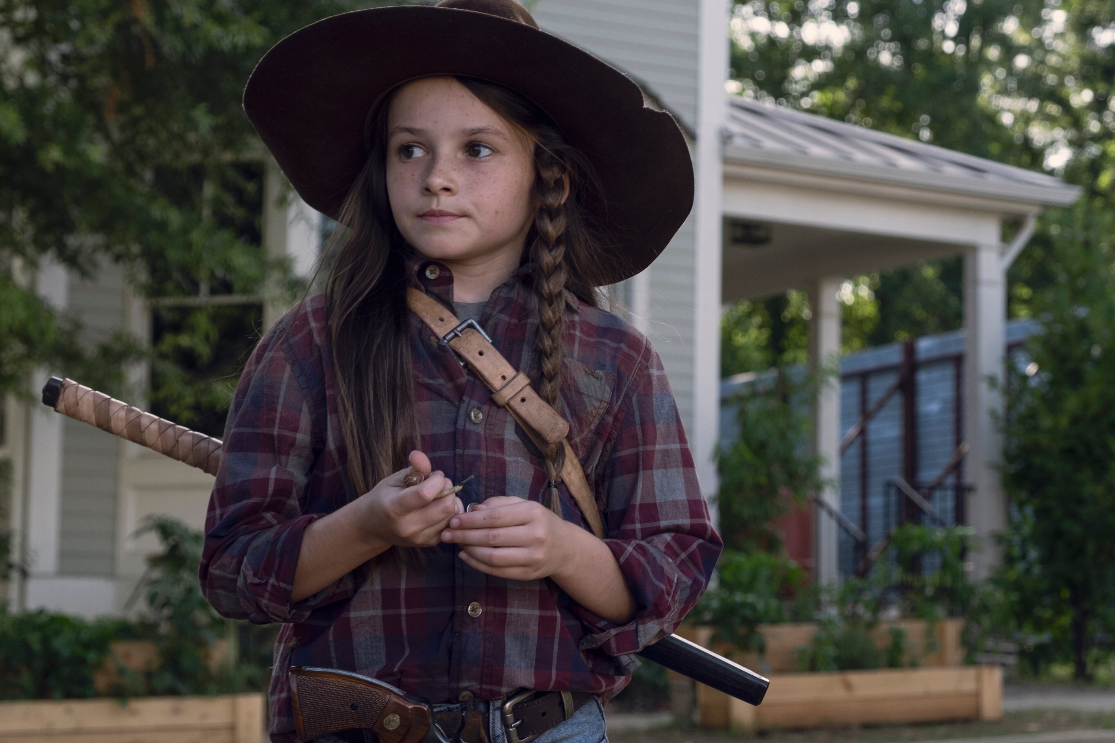 Cailey Fleming as Judith Grimes - The Walking Dead _ Season 9, Episode 6 - Photo Credit: Gene Page/AMC
