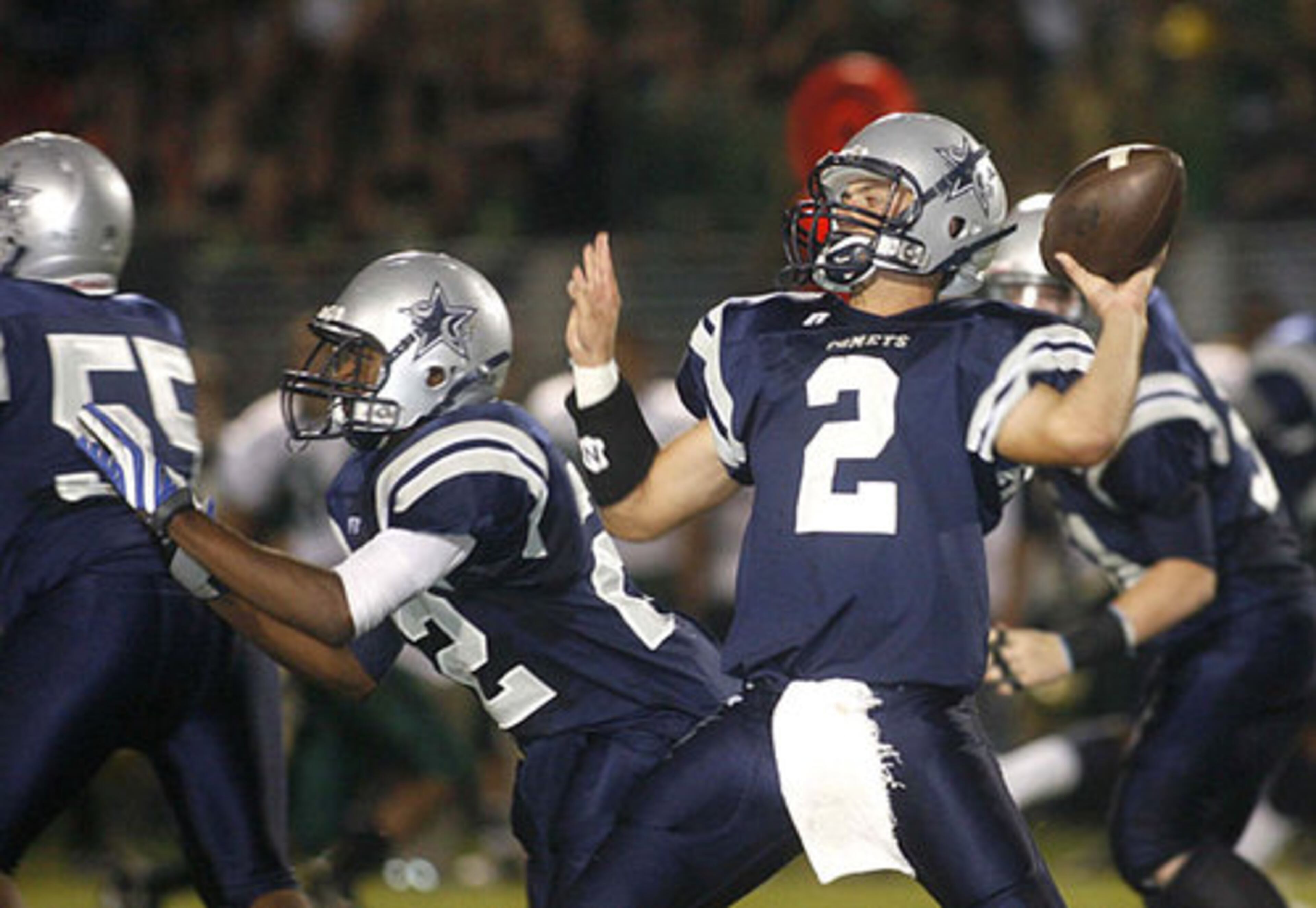 South Gwinnett's QB Michael Polascik (2) scans the defense.